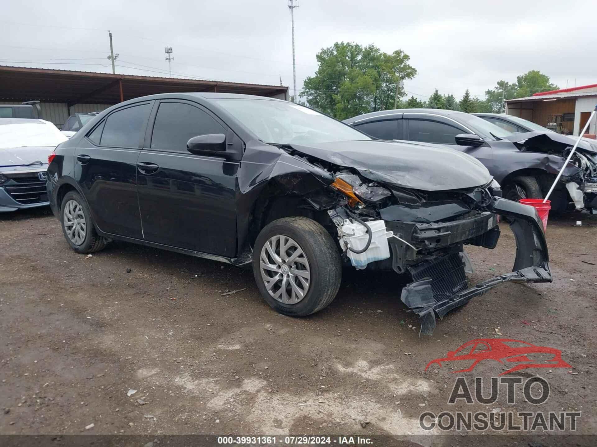 TOYOTA COROLLA 2019 - 2T1BURHE2KC181161