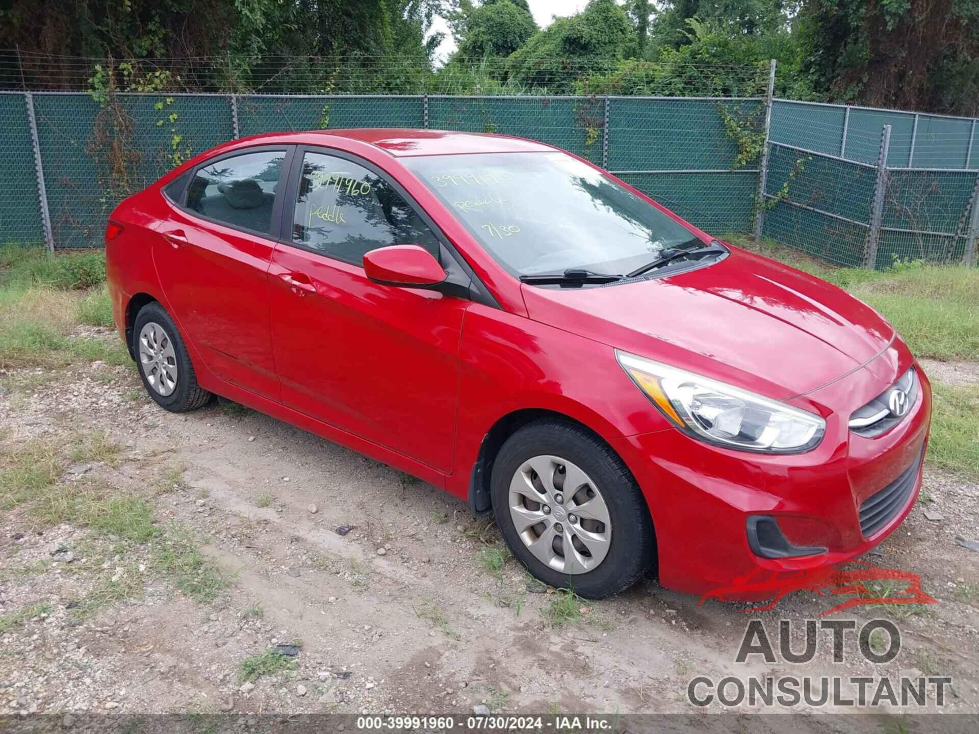 HYUNDAI ACCENT 2016 - KMHCT4AE8GU093645