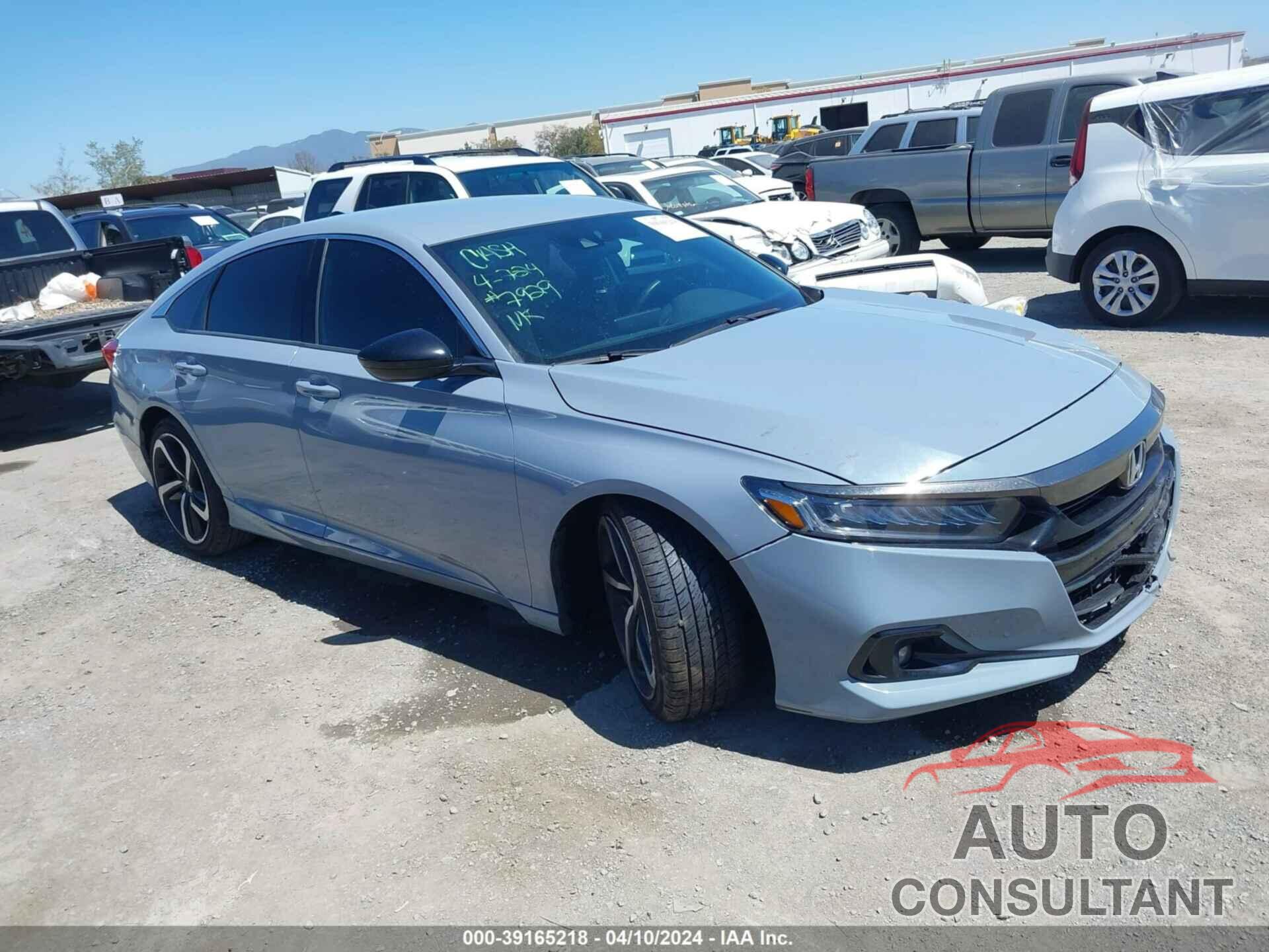 HONDA ACCORD 2021 - 1HGCV1F38MA047929