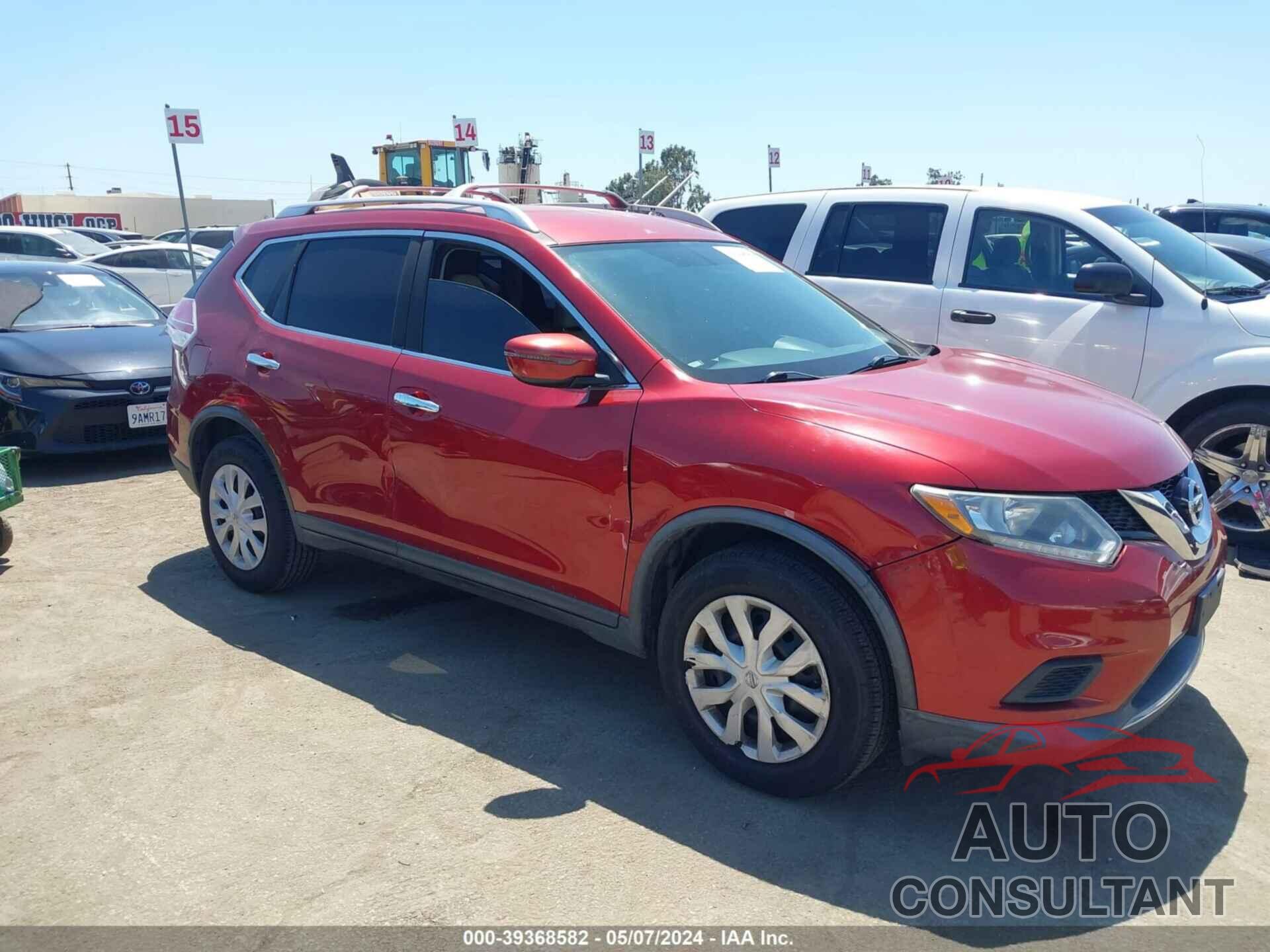 NISSAN ROGUE 2016 - KNMAT2MV2GP674231