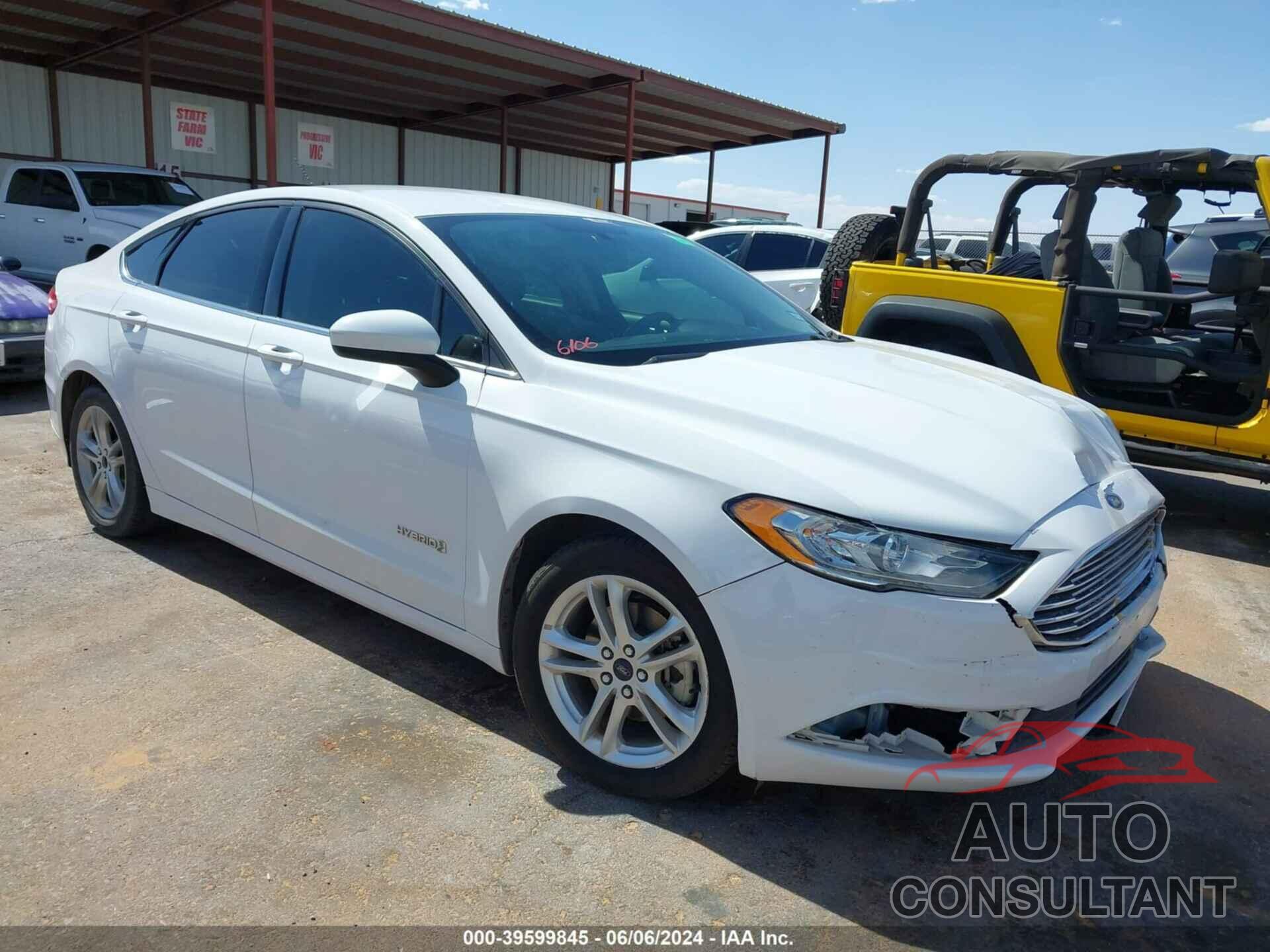 FORD FUSION HYBRID 2018 - 3FA6P0LU3JR172521