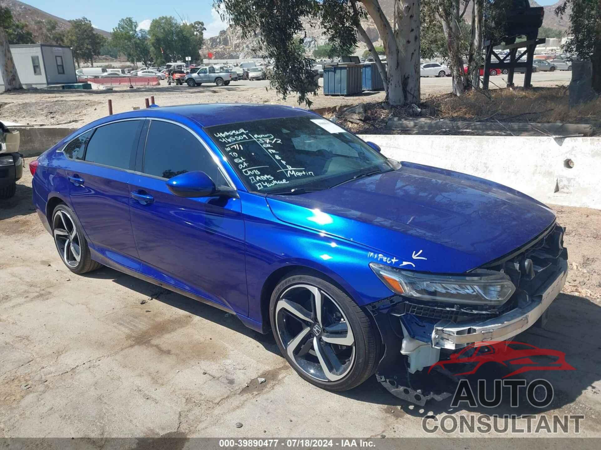 HONDA ACCORD 2018 - 1HGCV1F37JA213109