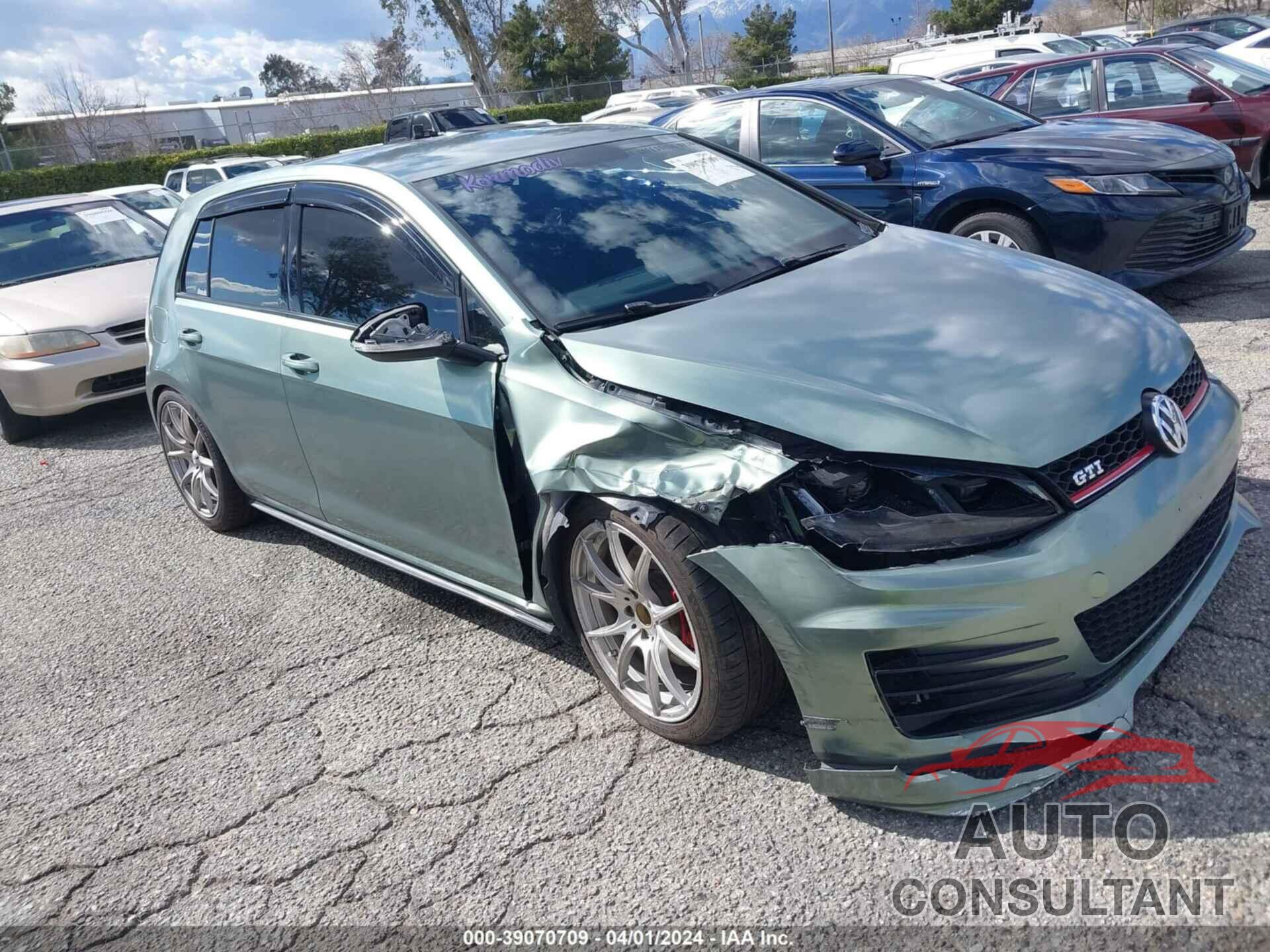 VOLKSWAGEN GOLF GTI 2016 - 3VW4T7AU9GM024515