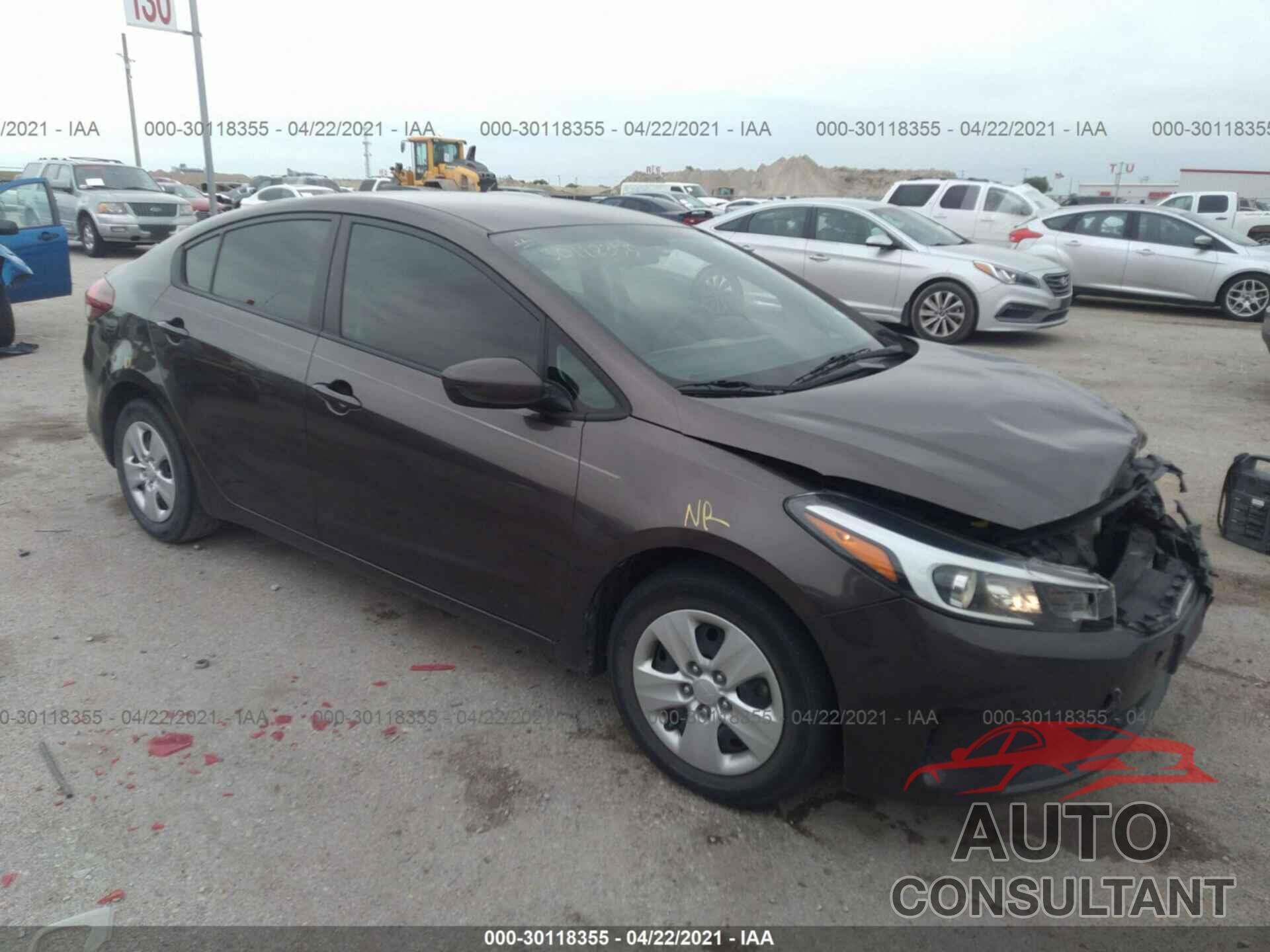 KIA FORTE 2017 - 3KPFK4A76HE158630