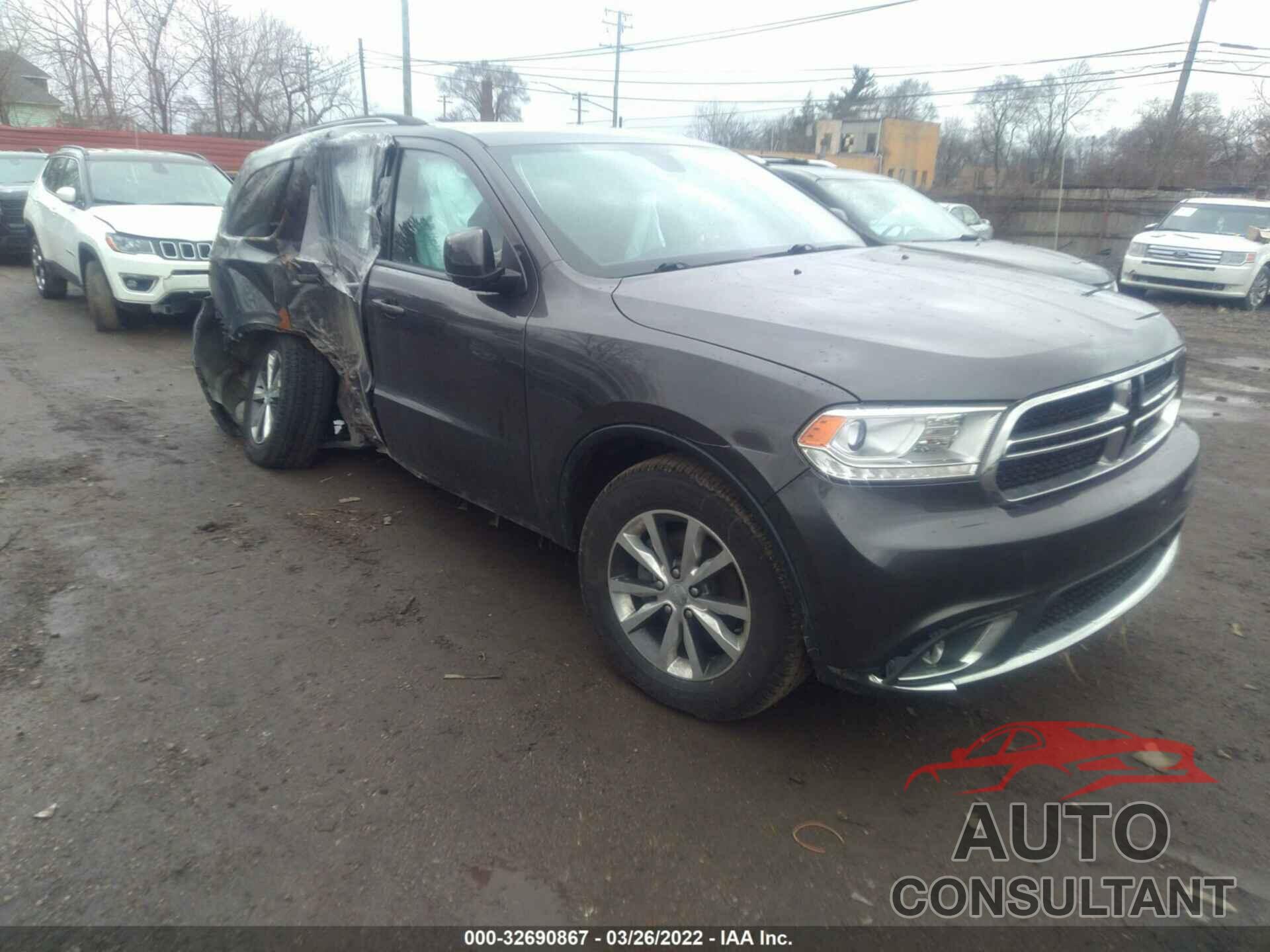 DODGE DURANGO 2016 - 1C4RDJDG7GC362361