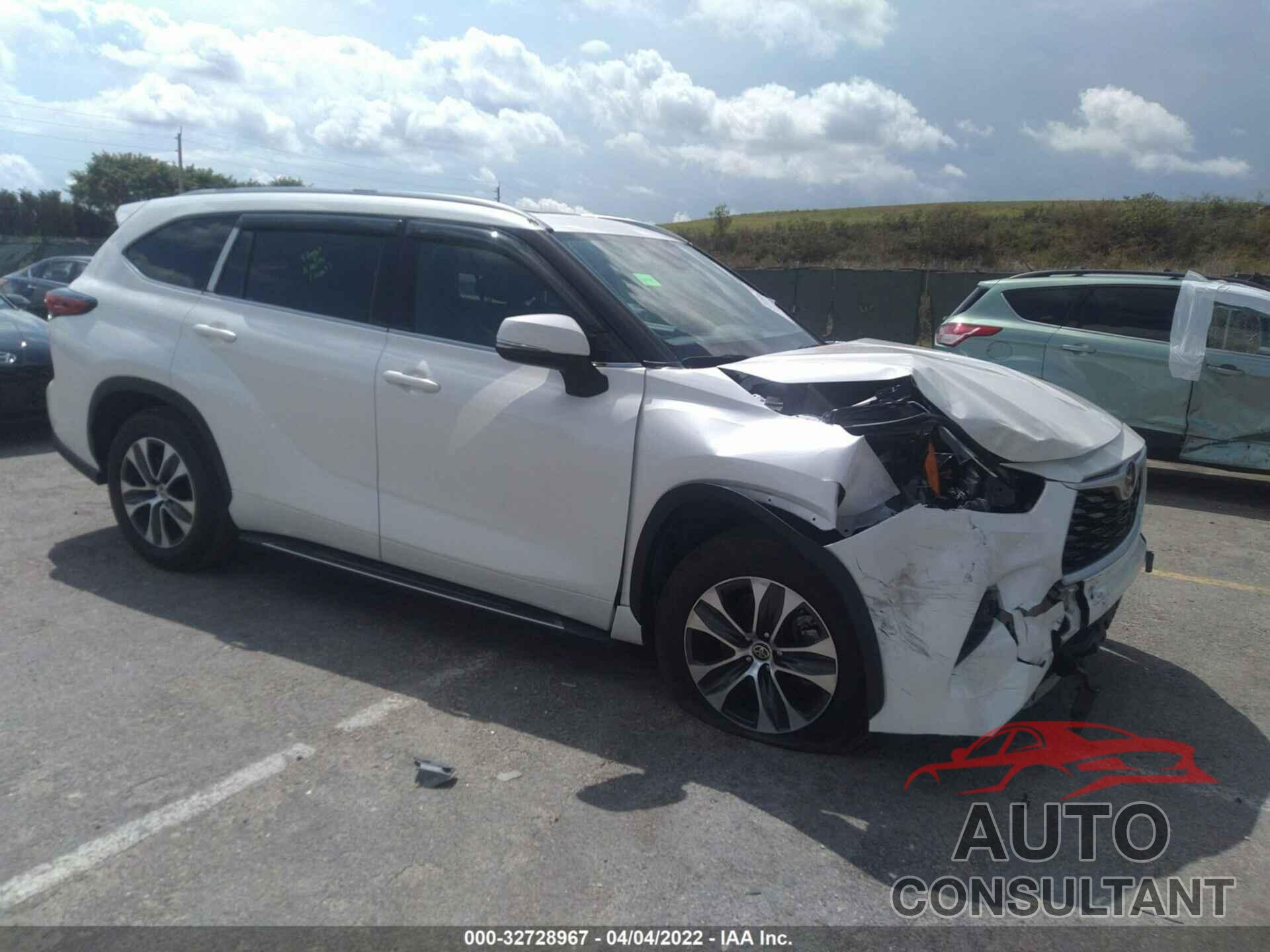 TOYOTA HIGHLANDER 2021 - 5TDGZRAH2MS529711
