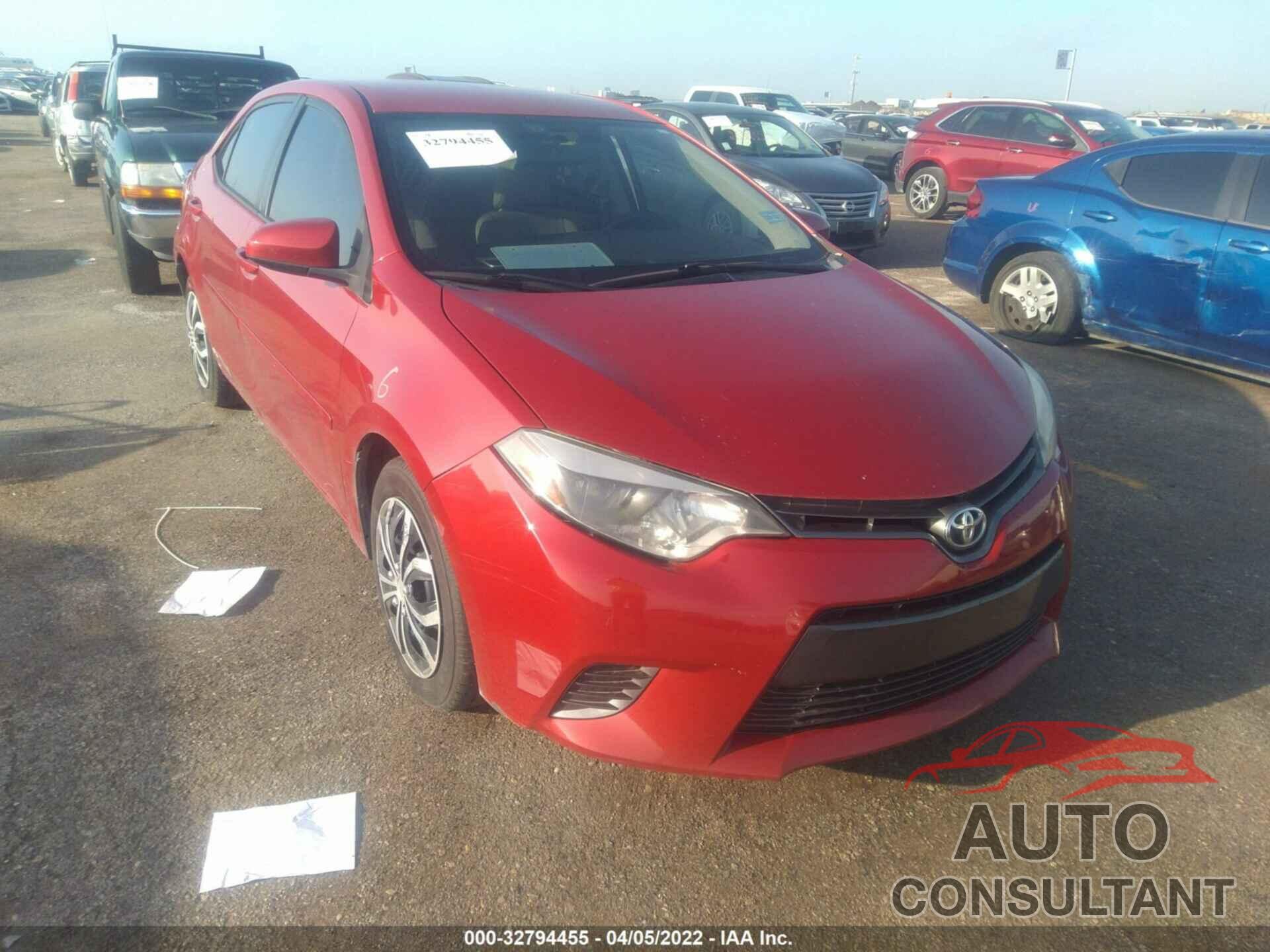 TOYOTA COROLLA 2016 - 5YFBURHE9GP413326