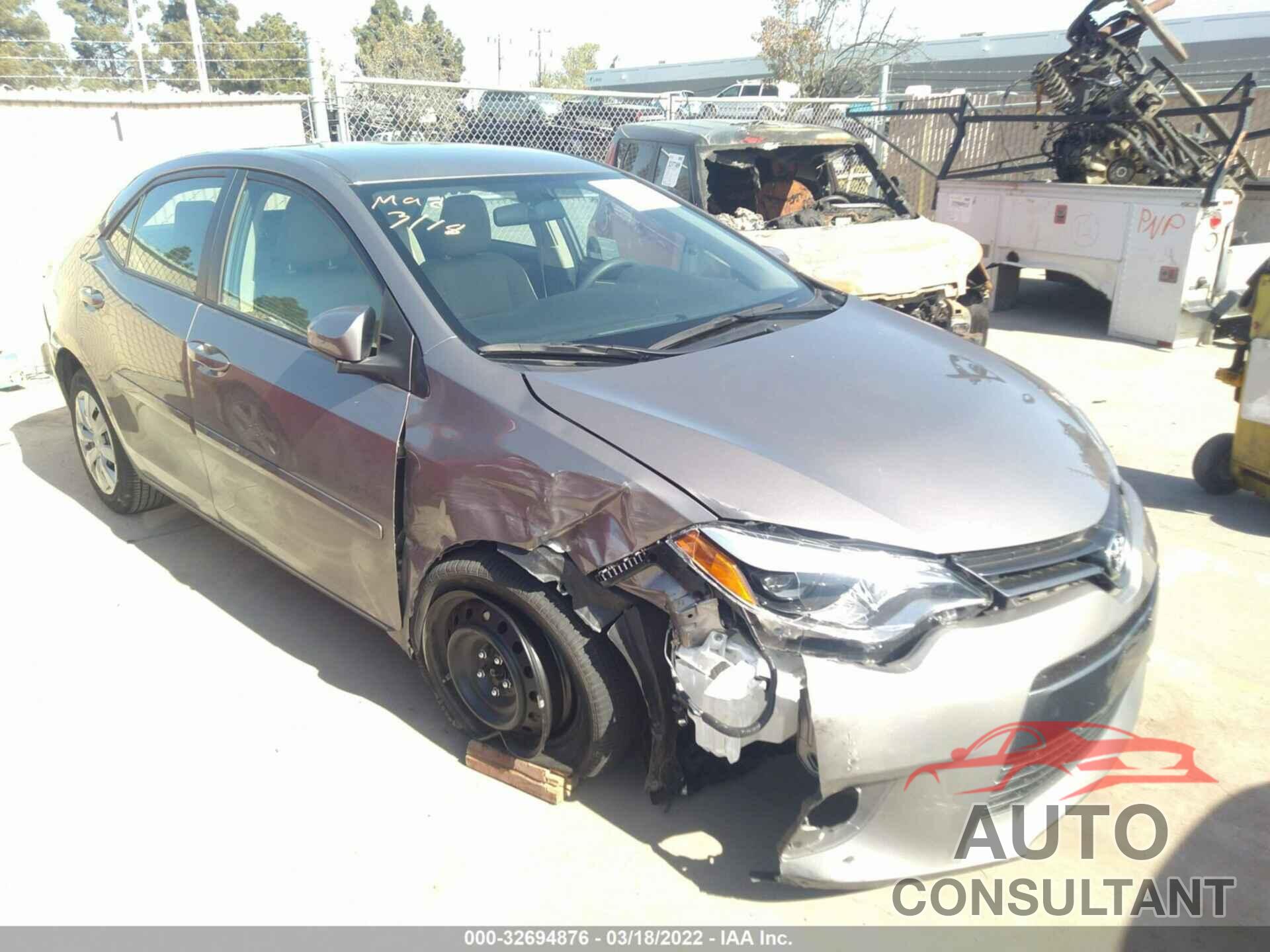 TOYOTA COROLLA 2016 - 2T1BURHE5GC634602
