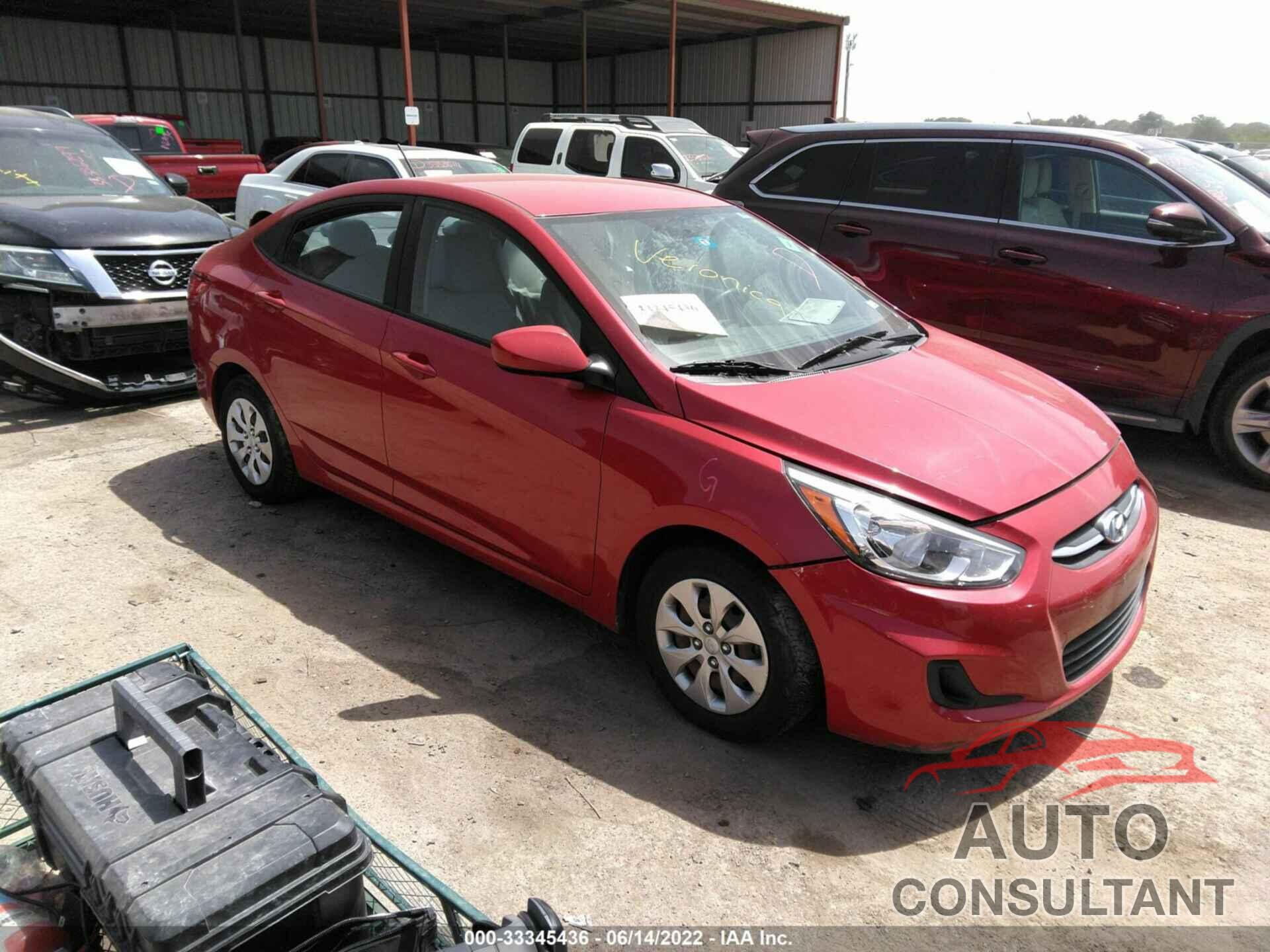 HYUNDAI ACCENT 2016 - KMHCT4AEXGU010345