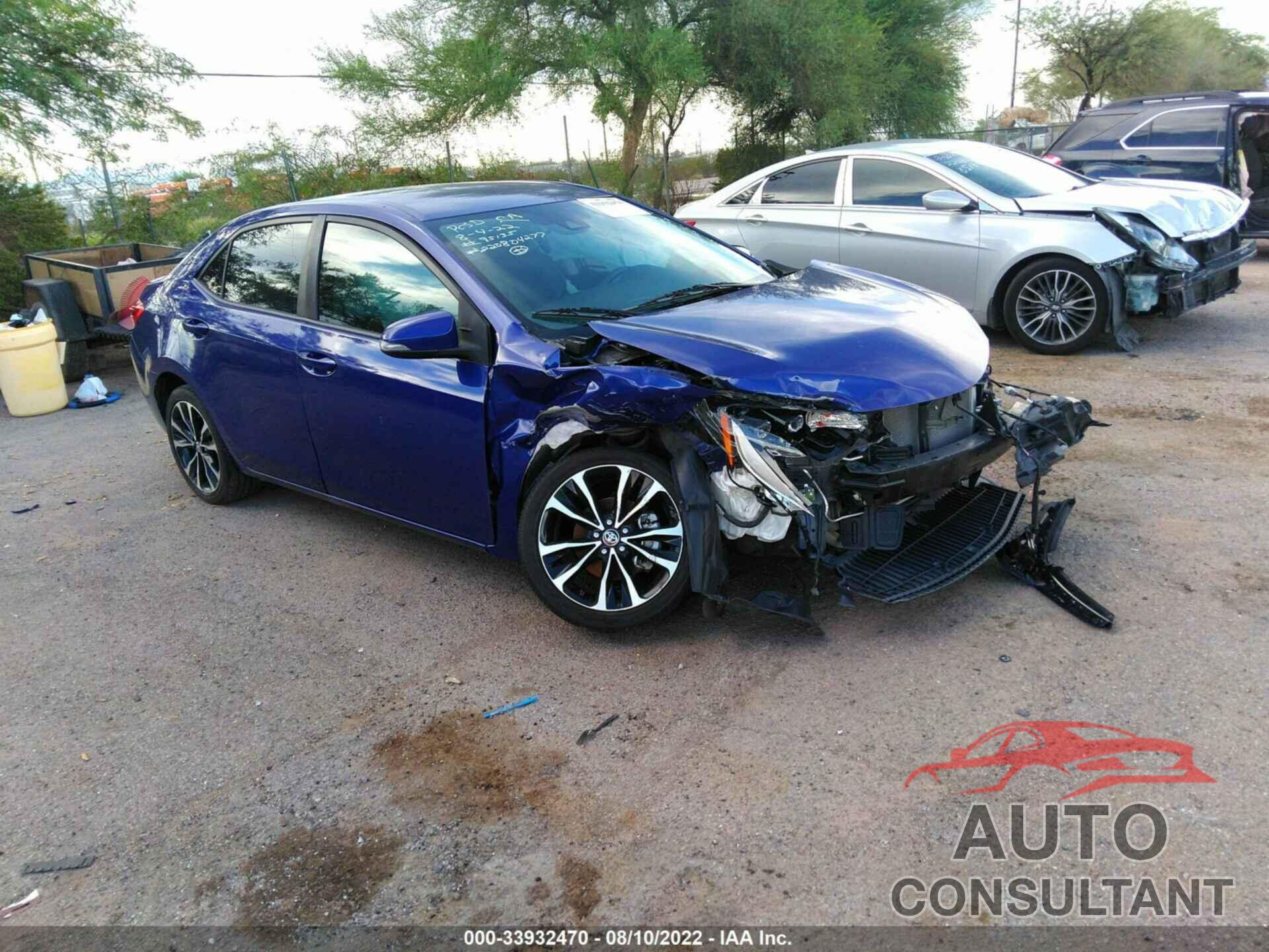 TOYOTA COROLLA 2019 - 5YFBURHE7KP877823