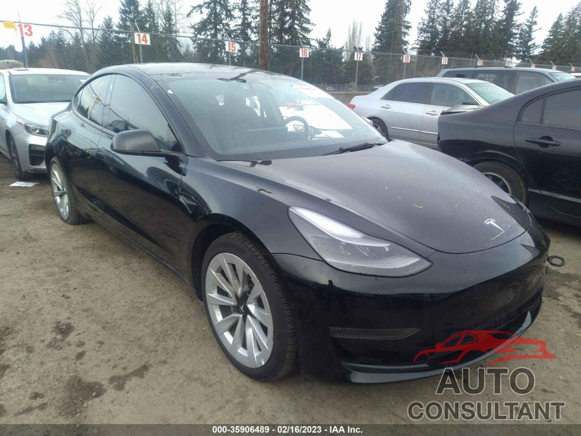 TESLA MODEL 3 2022 - 5YJ3E1EB2NF209148