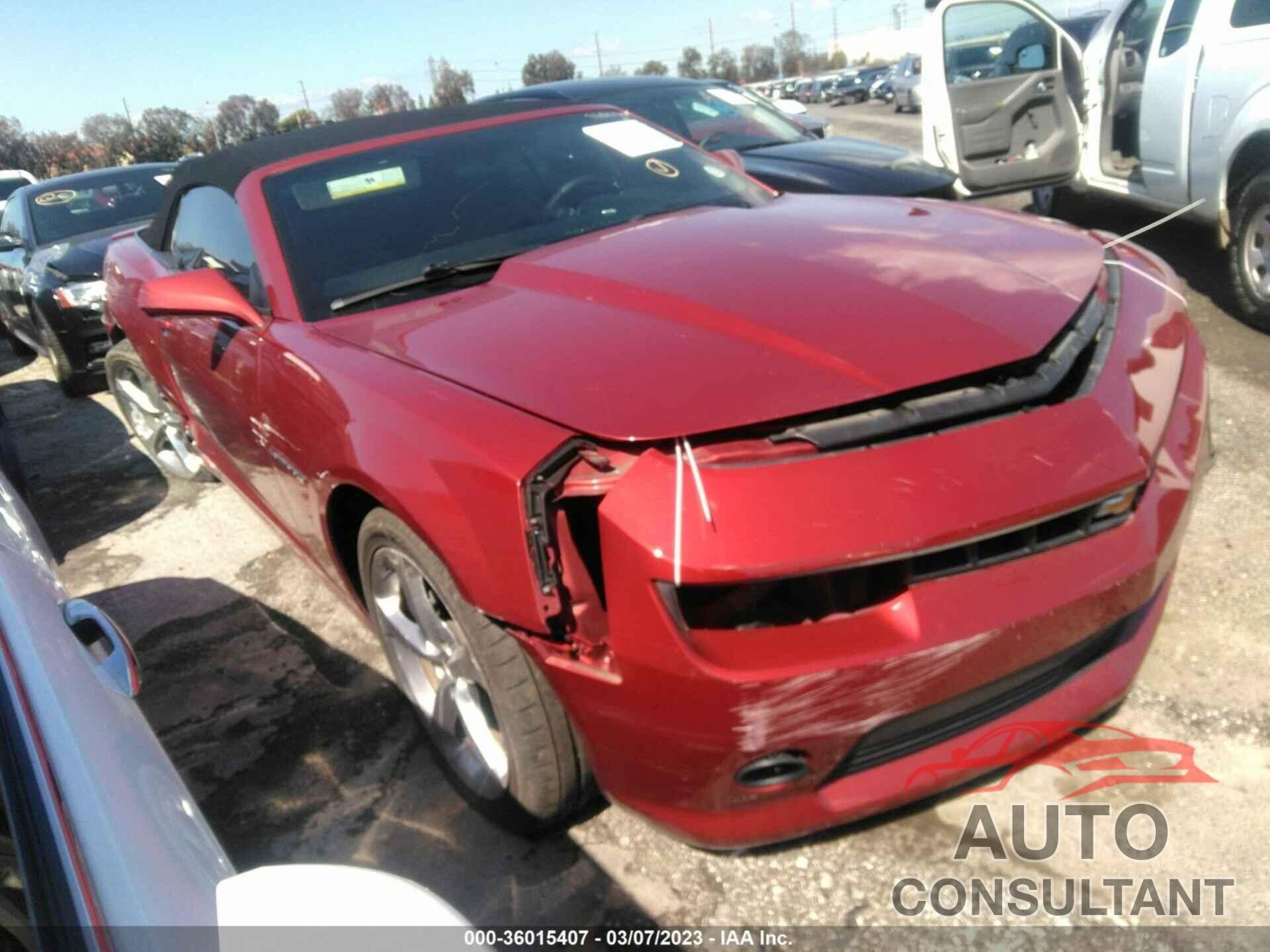 CHEVROLET CAMARO 2015 - 2G1FF3D30F9288866