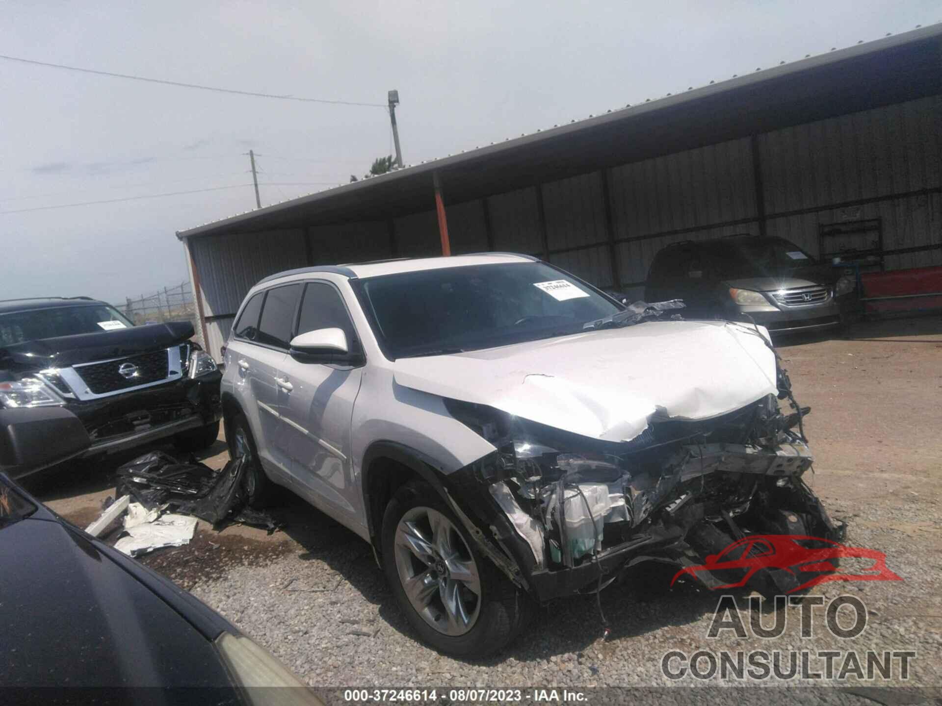 TOYOTA HIGHLANDER 2017 - 5TDYZRFH7HS197445