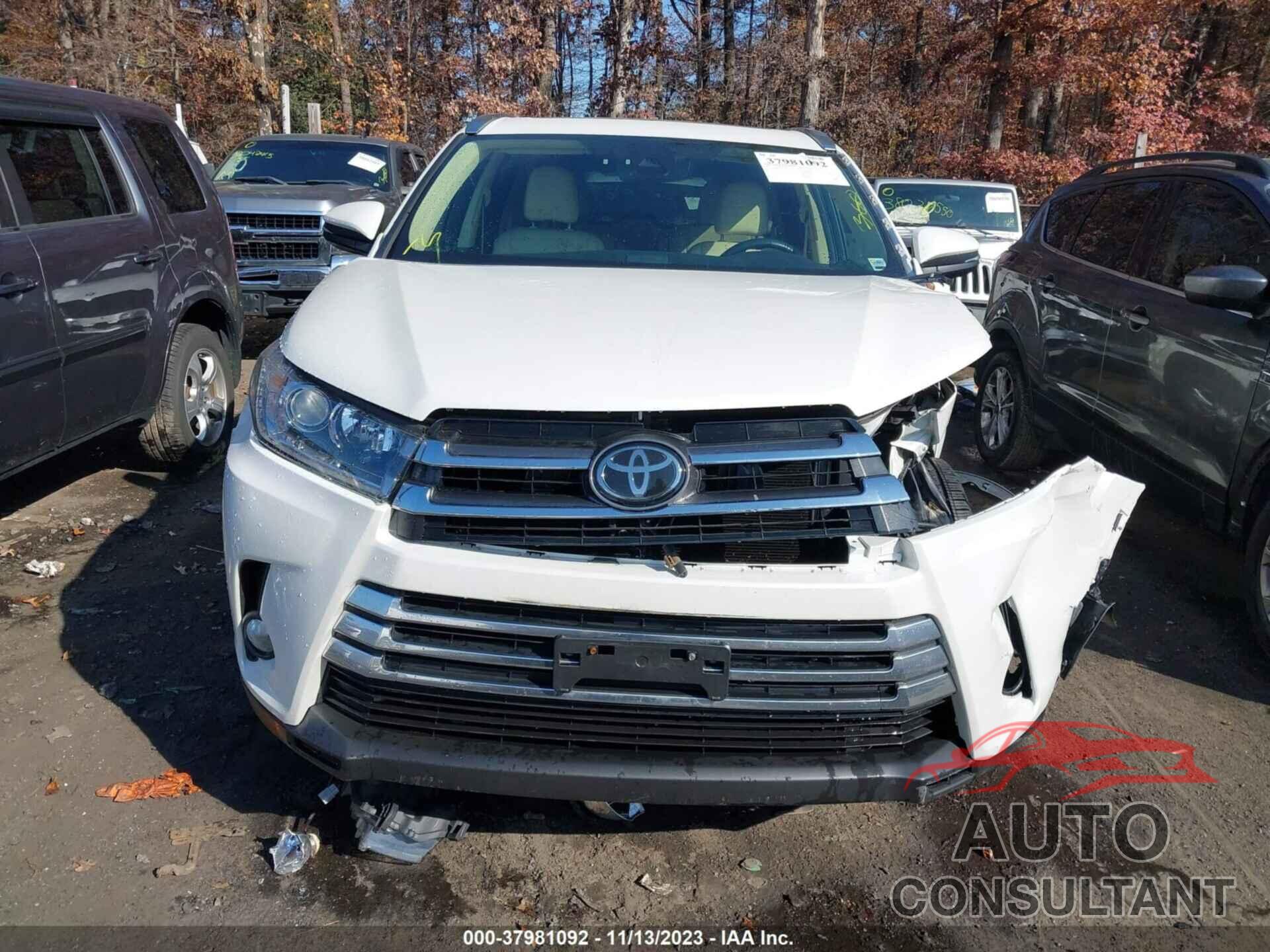 TOYOTA HIGHLANDER 2017 - 5TDDZRFH2HS369315