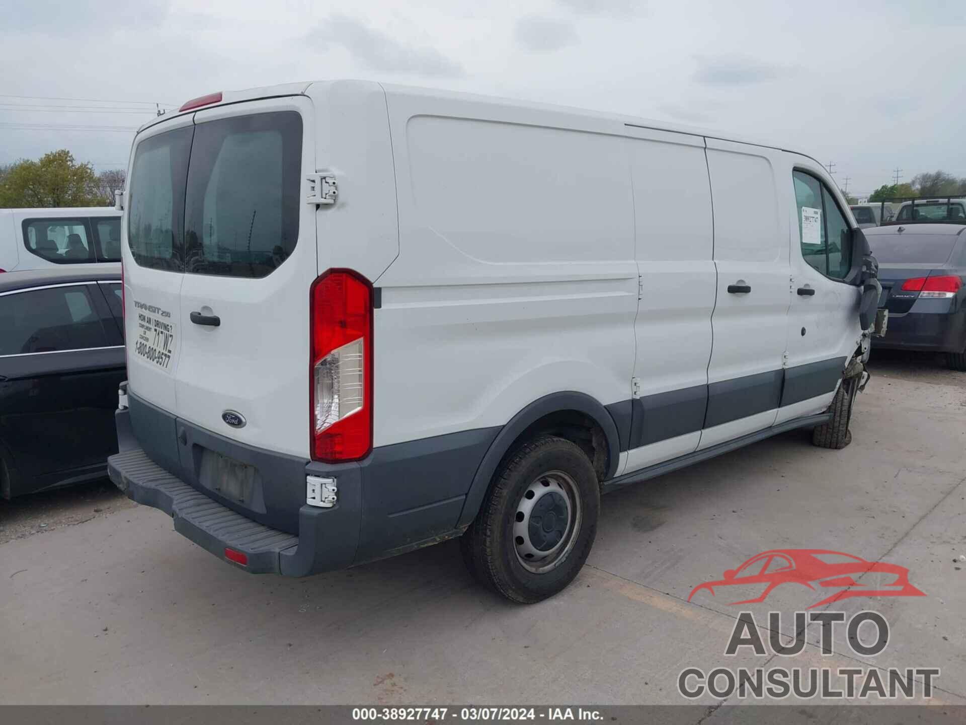 FORD TRANSIT 2017 - 1FTYR1ZM3HKB43349