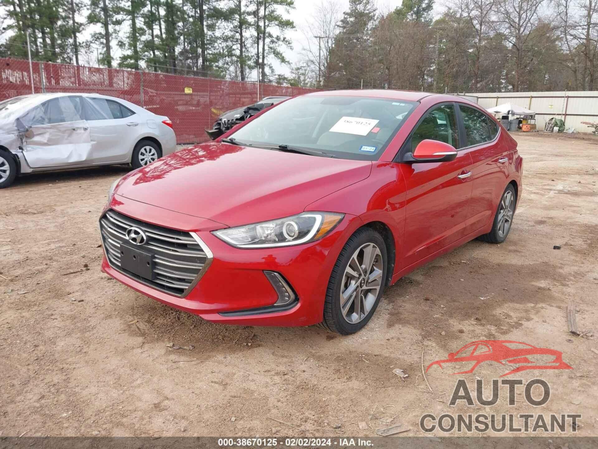 HYUNDAI ELANTRA 2017 - 5NPD84LF5HH085708