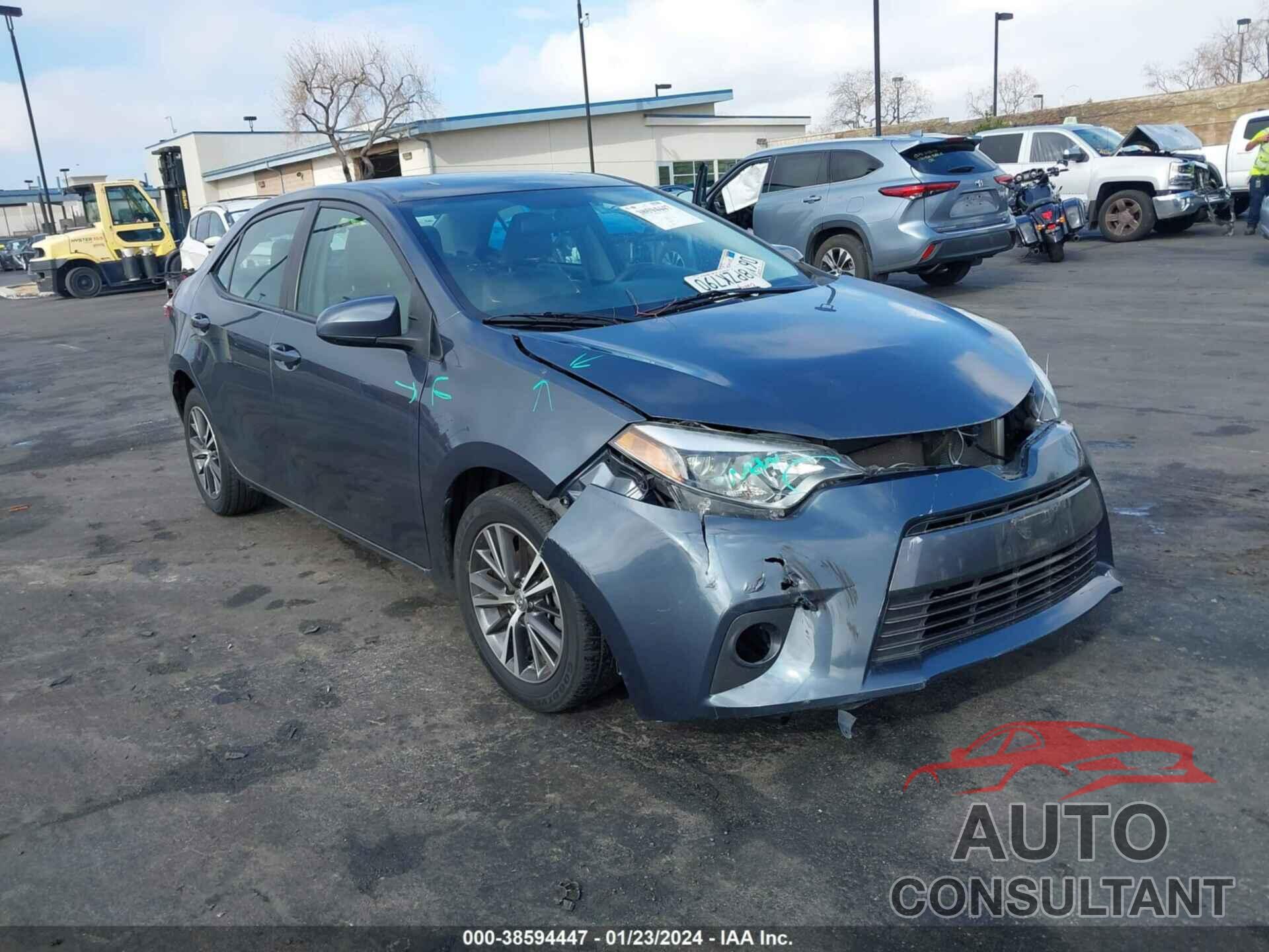 TOYOTA COROLLA 2016 - 2T1BURHE3GC615658