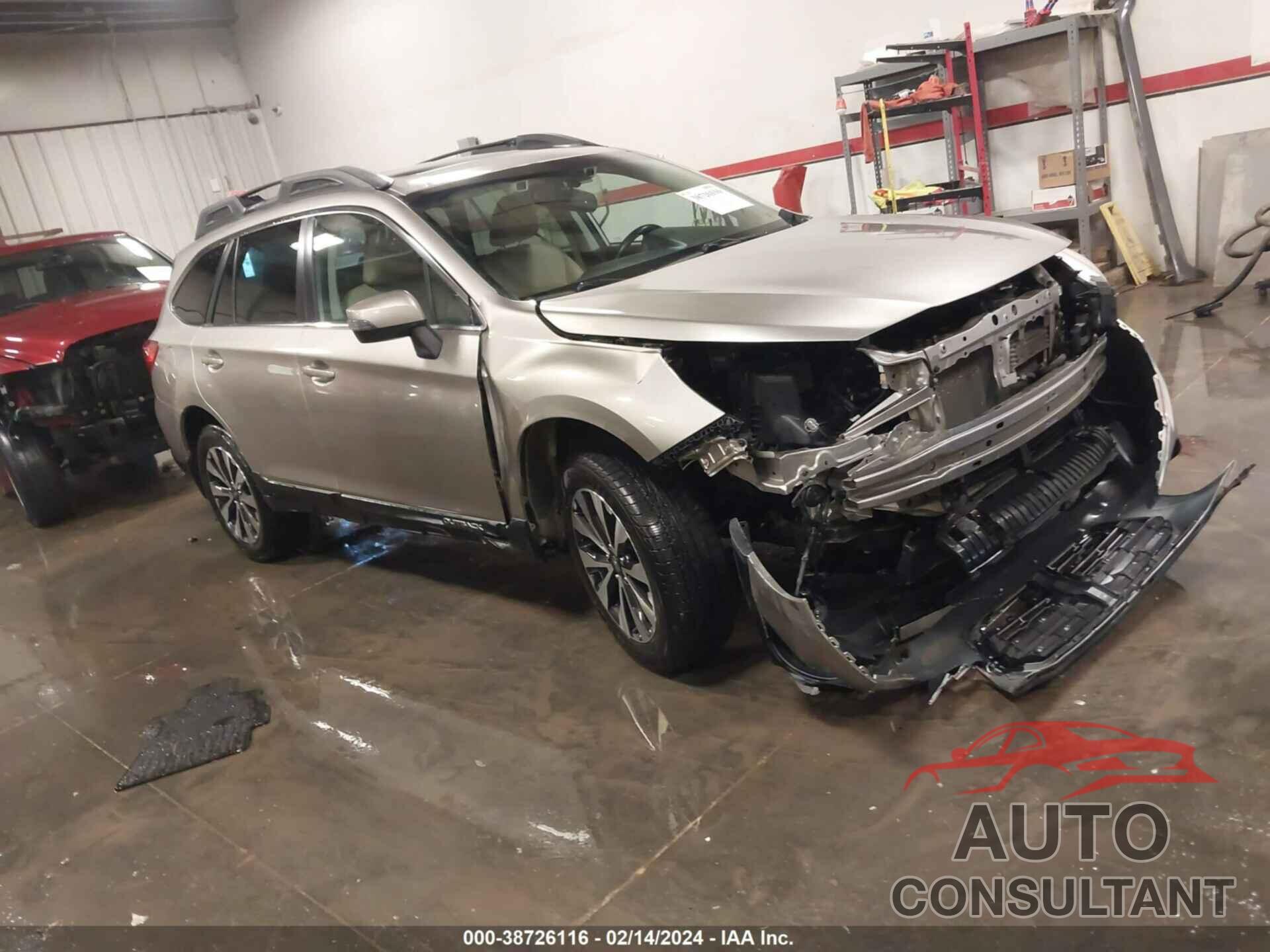 SUBARU OUTBACK 2016 - 4S4BSBNC0G3304905