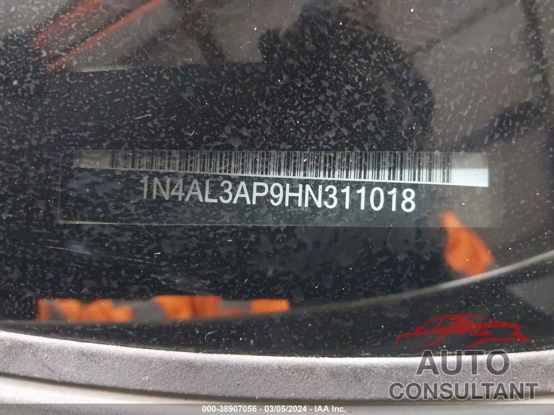 NISSAN ALTIMA 2017 - 1N4AL3AP9HN311018