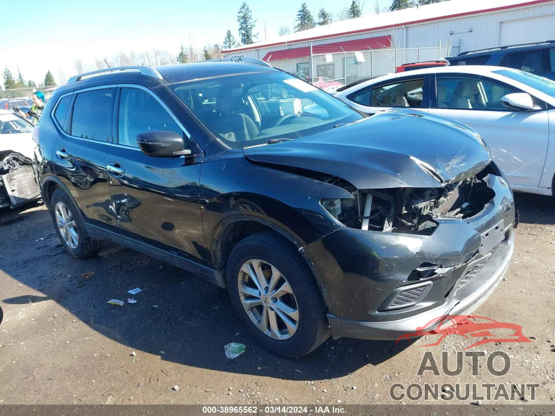 NISSAN ROGUE 2016 - KNMAT2MVXGP733087