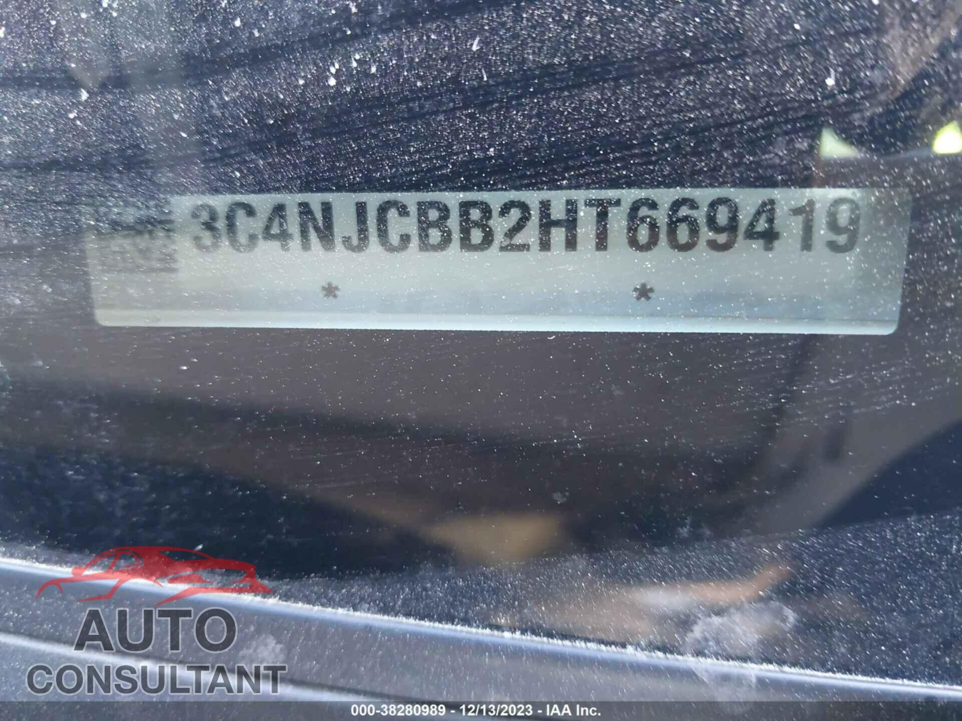 JEEP COMPASS 2017 - 3C4NJCBB2HT669419