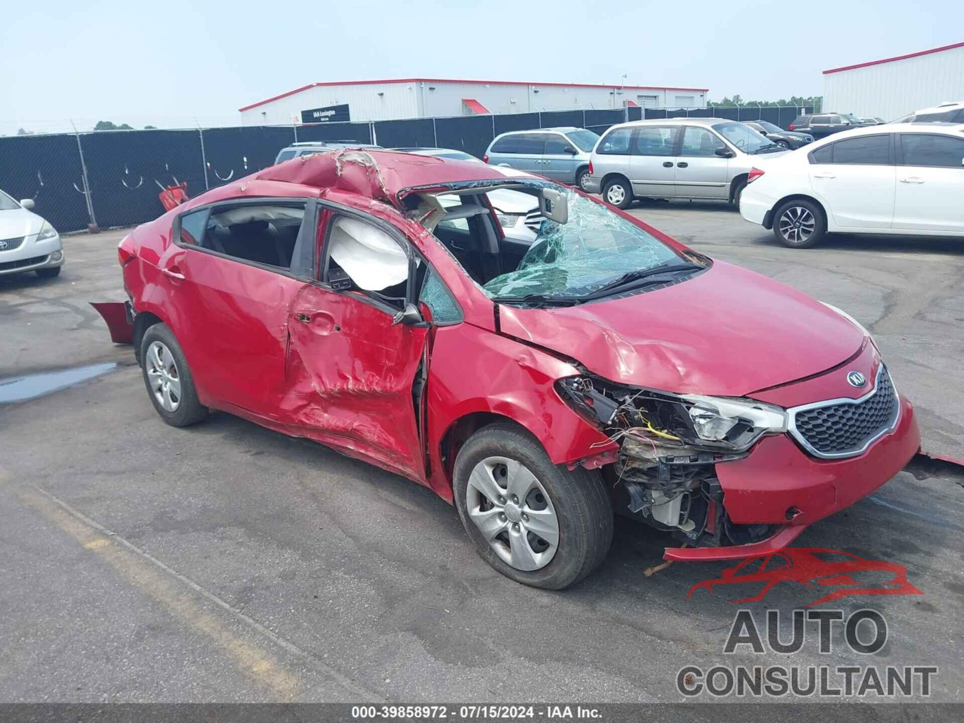 KIA FORTE 2016 - KNAFK4A69G5611623