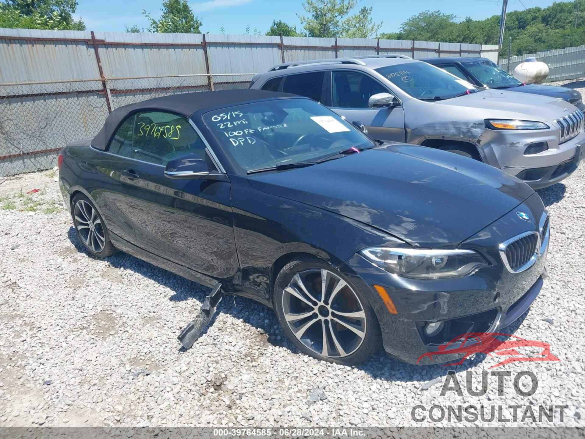 BMW 228I 2016 - WBA1K9C52GV710845