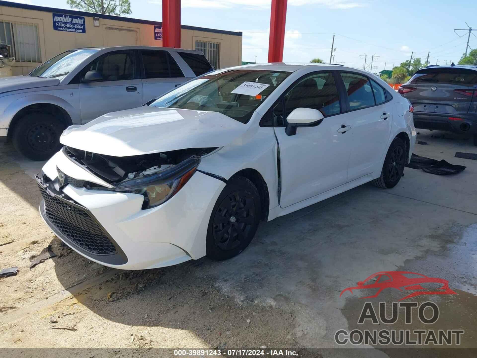 TOYOTA COROLLA 2020 - JTDEPRAEXLJ083340