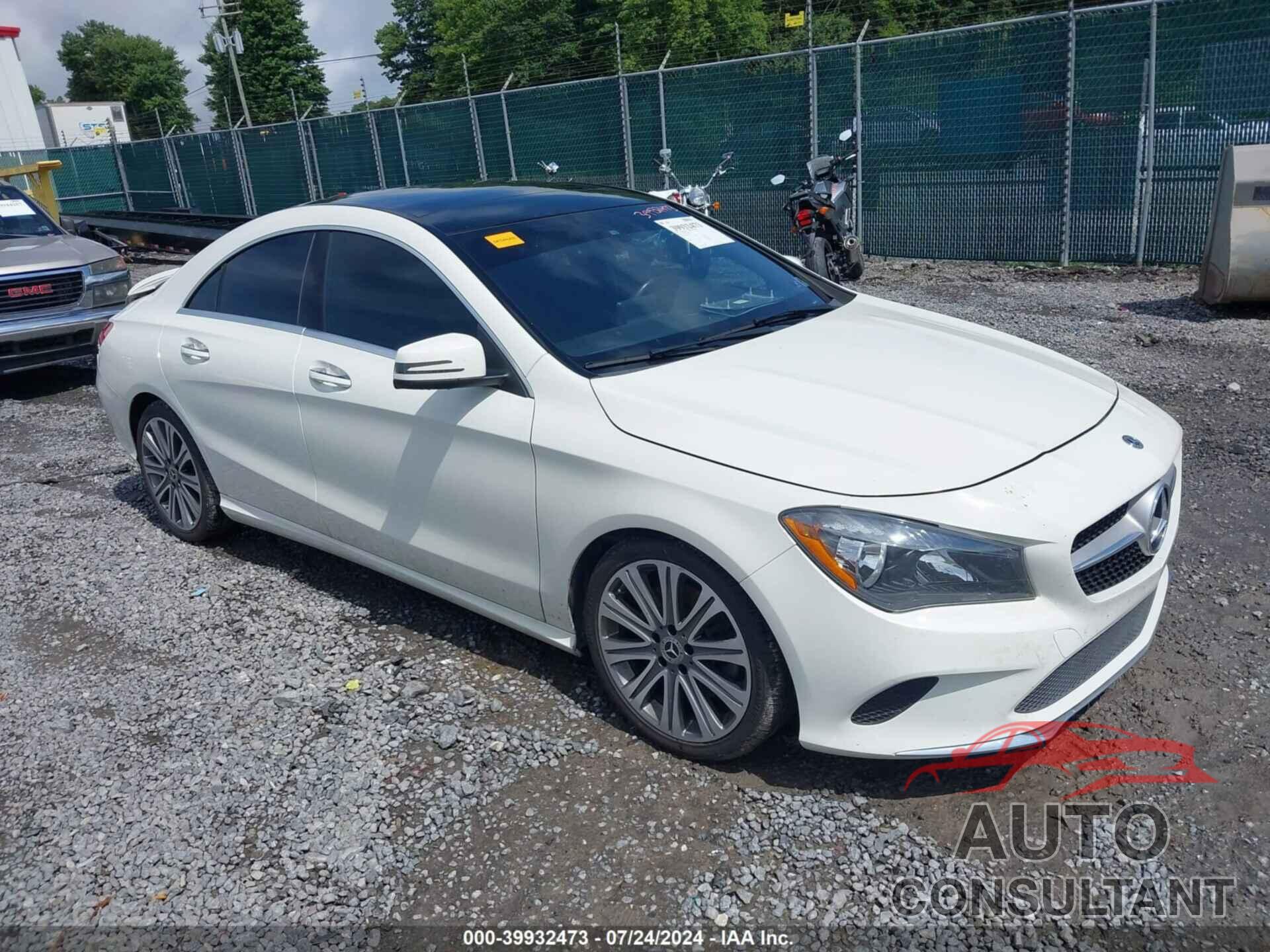 MERCEDES-BENZ CLA 250 2018 - WDDSJ4GB5JN568808
