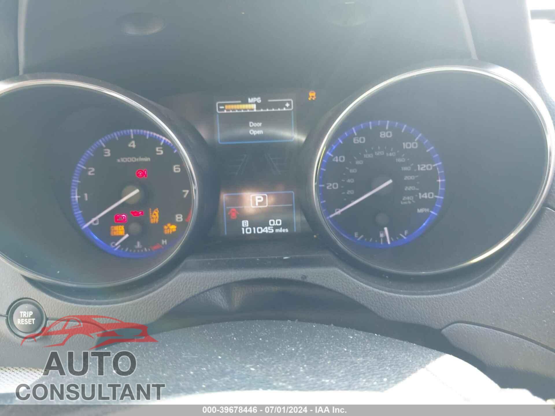 SUBARU OUTBACK 2016 - 4S4BSBFC5G3241511