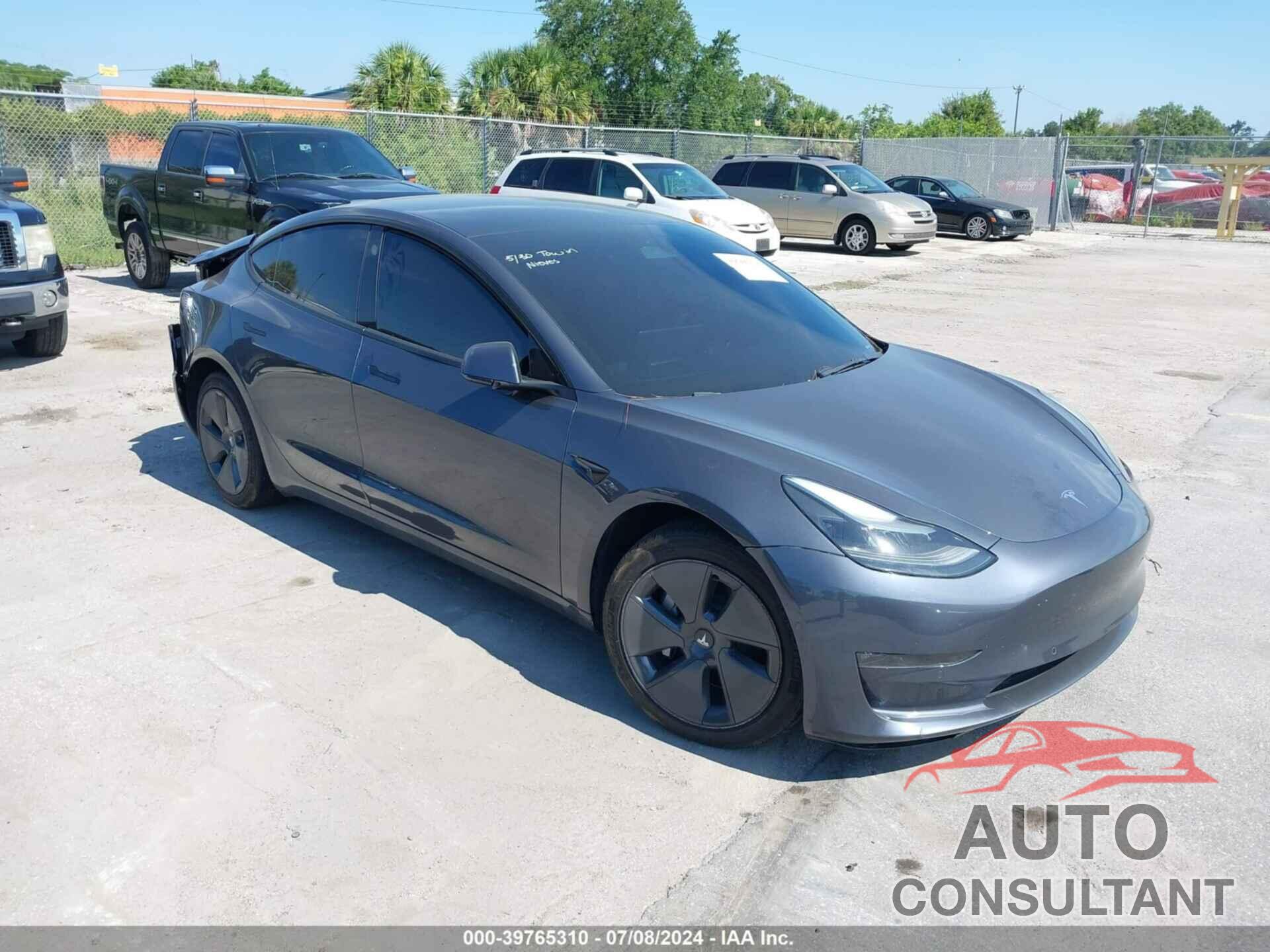 TESLA MODEL 3 2022 - 5YJ3E1EBXNF257349