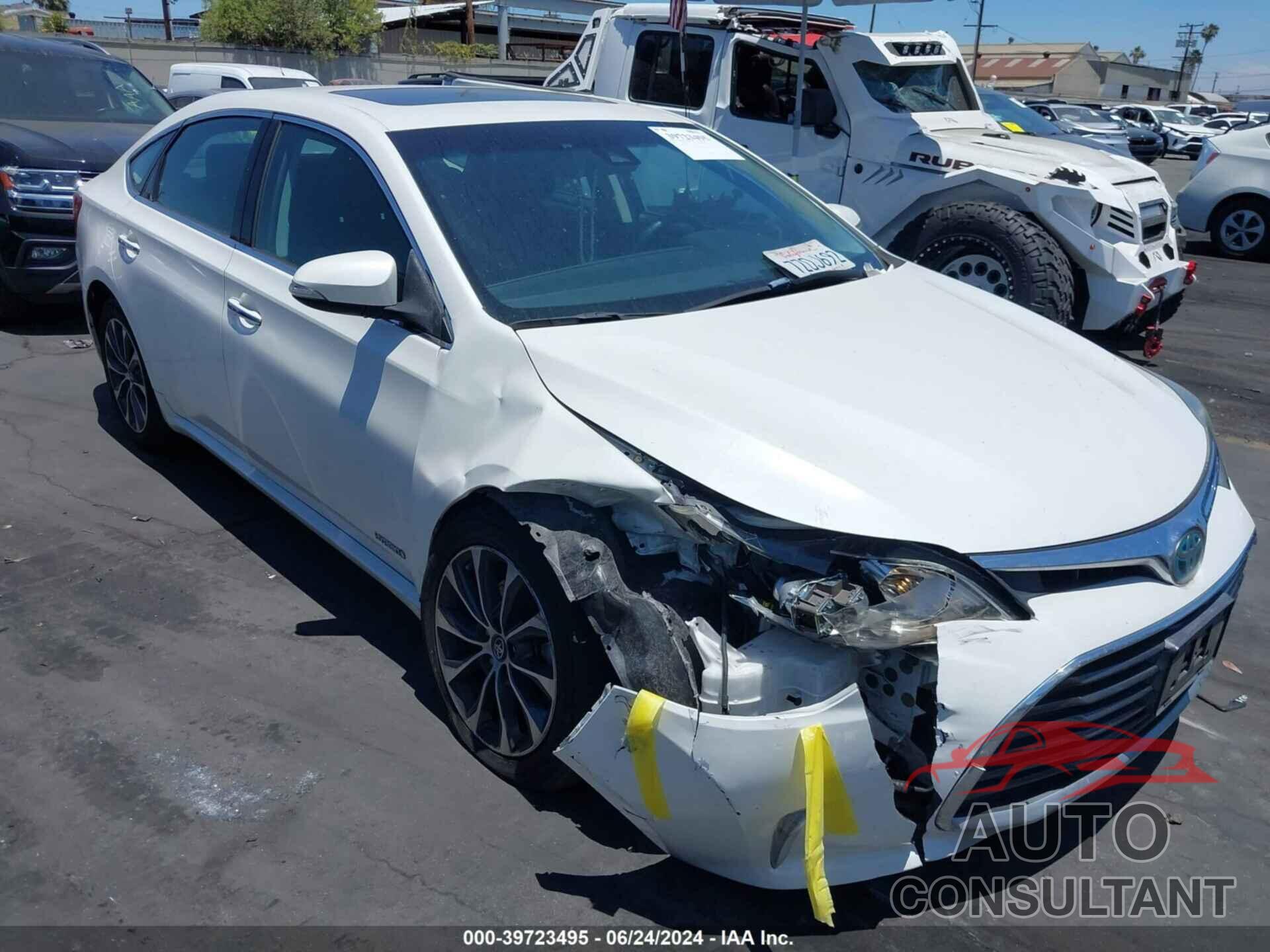 TOYOTA AVALON HYBRID 2017 - 4T1BD1EB8HU058550