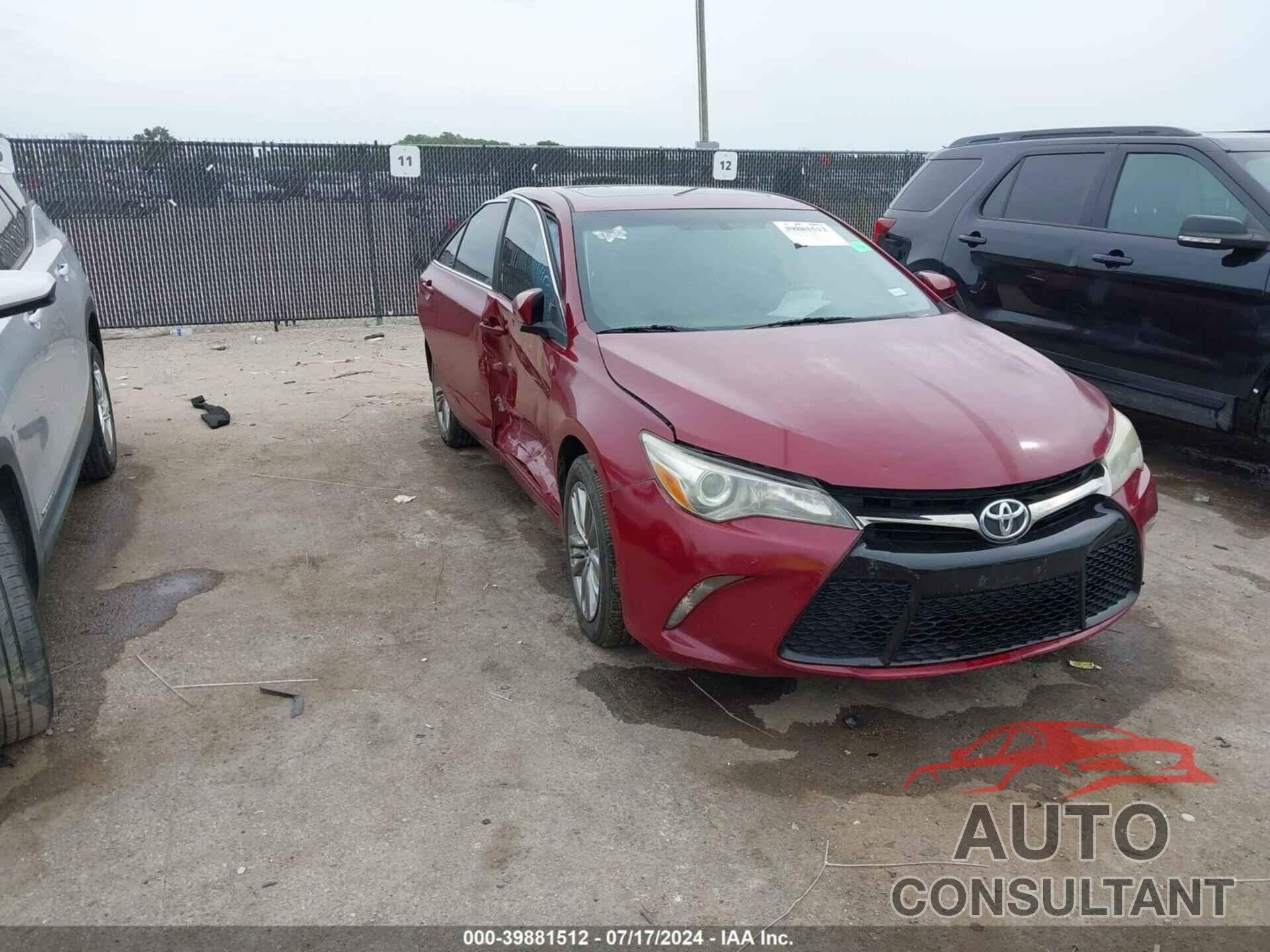 TOYOTA CAMRY 2016 - 4T1BF1FK8GU543021