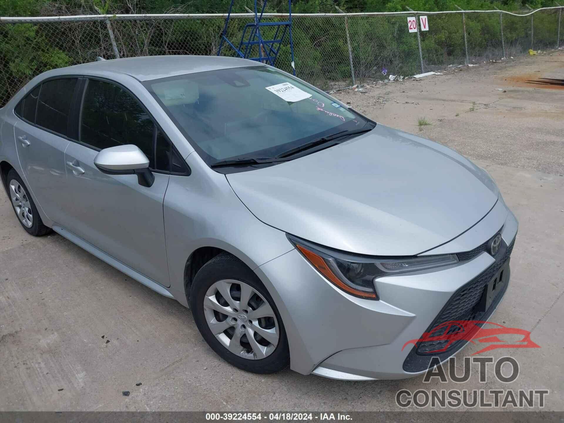 TOYOTA COROLLA 2021 - JTDEPMAE7MJ145572