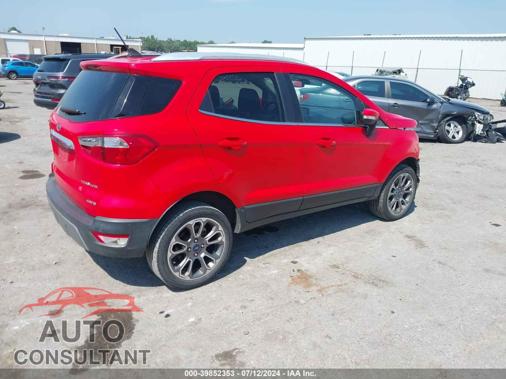 FORD ECOSPORT 2020 - MAJ6S3KL5LC363609