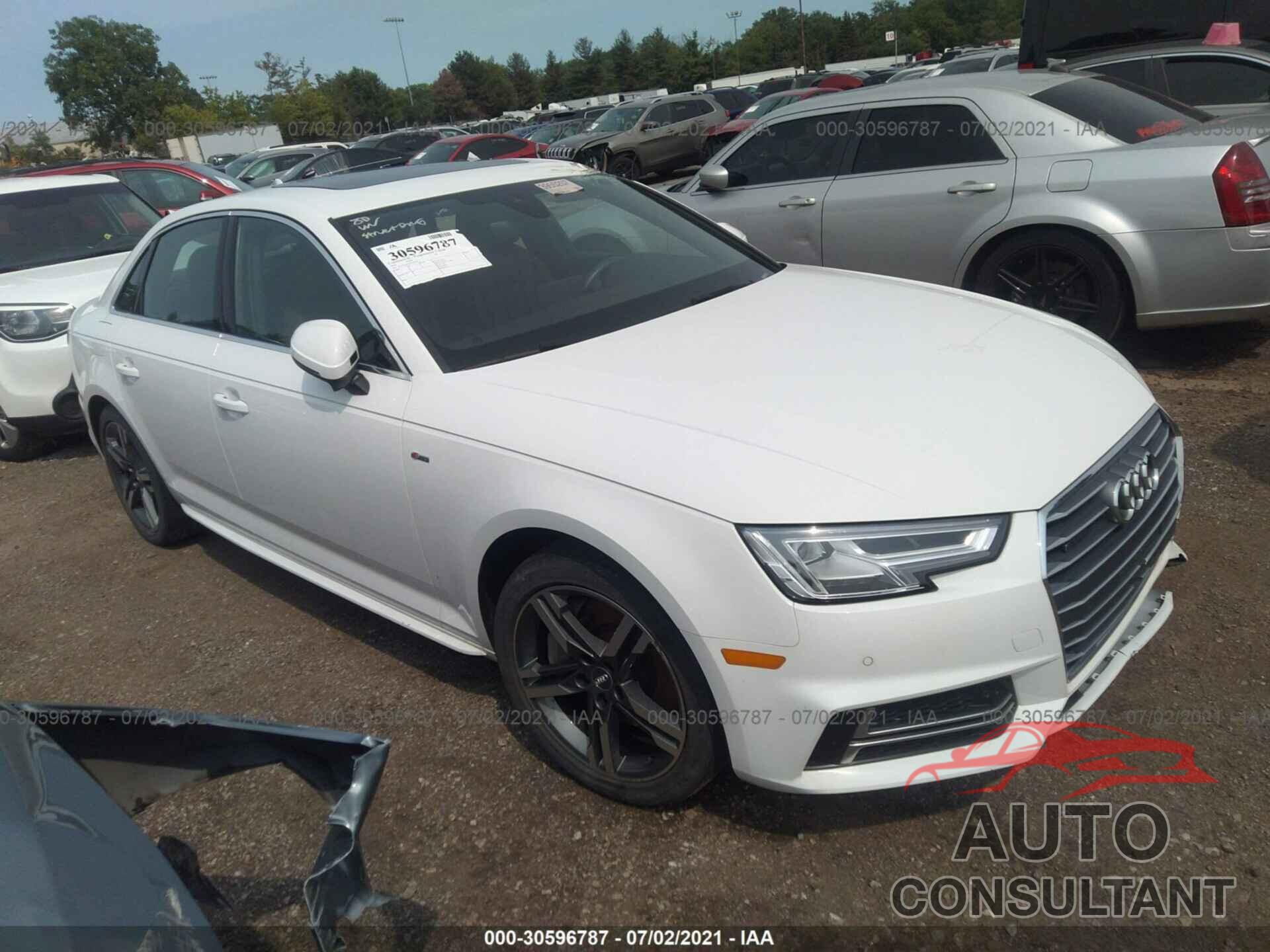 AUDI A4 2018 - WAUENAF48JA123240