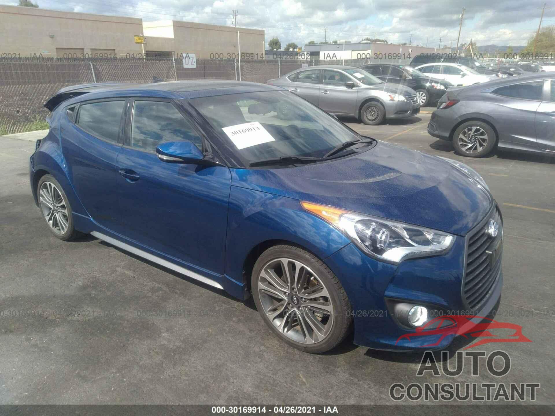 HYUNDAI VELOSTER 2017 - KMHTC6AE7HU313239