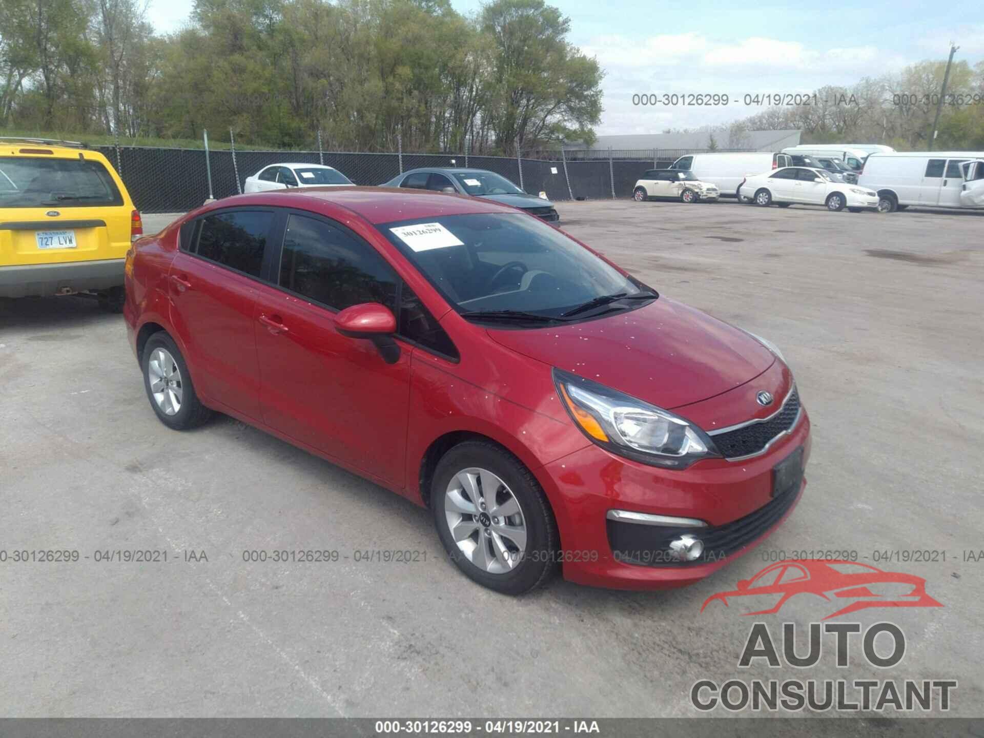 KIA RIO 2016 - KNADN4A30G6626686