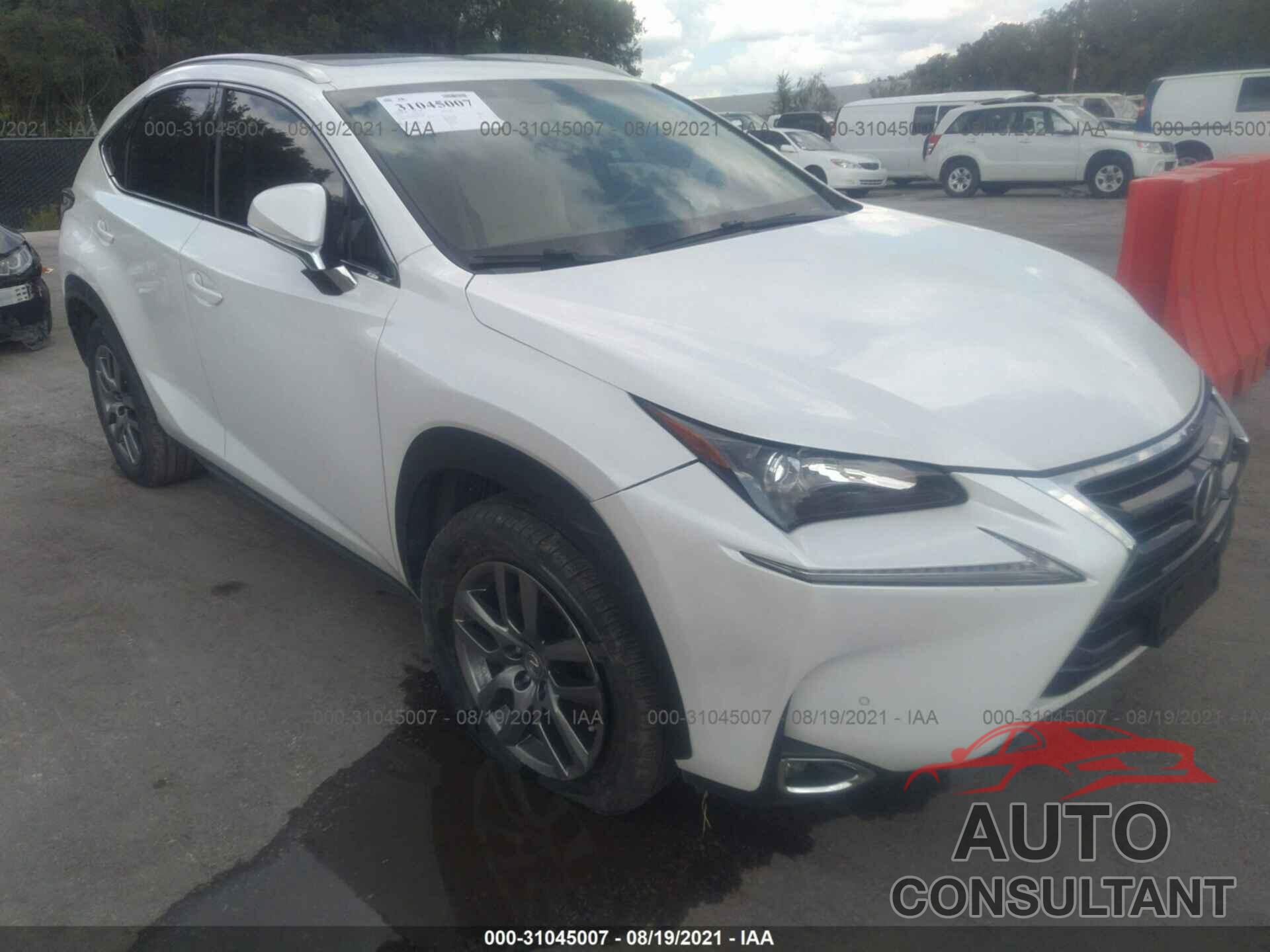 LEXUS NX 200T 2016 - JTJYARBZ9G2030996