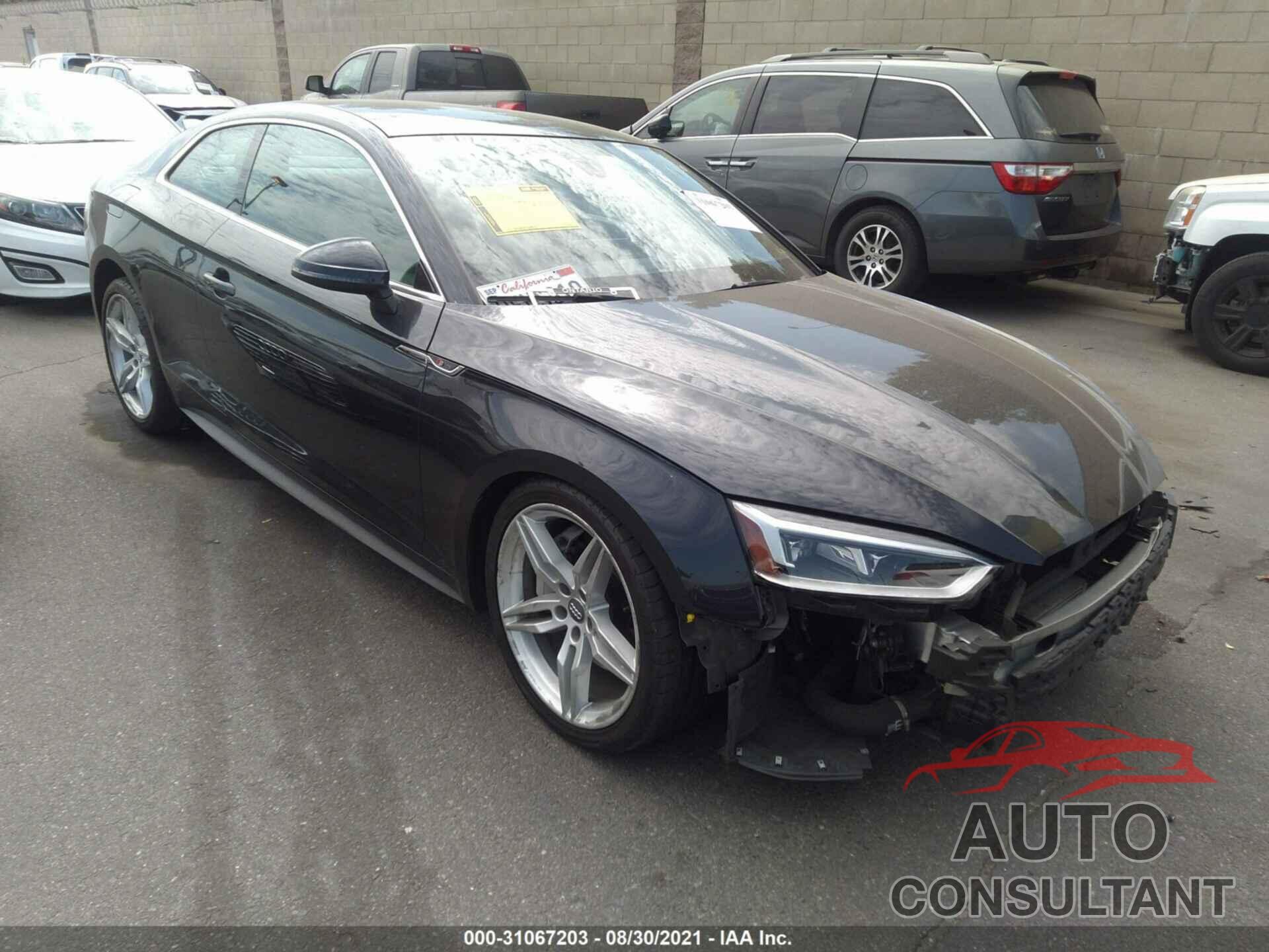 AUDI A5 COUPE 2018 - WAUTNAF57JA127408