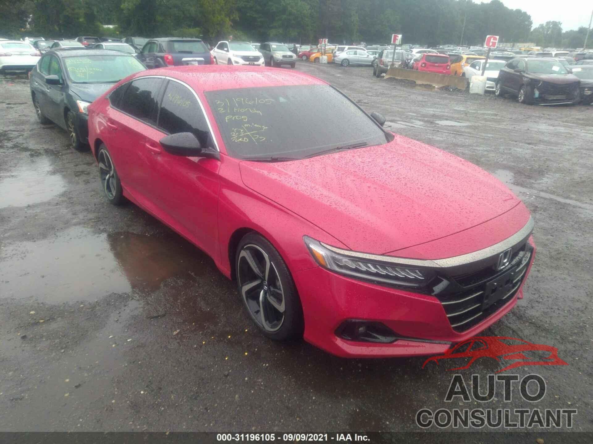 HONDA ACCORD SEDAN 2021 - 1HGCV1F34MA081866