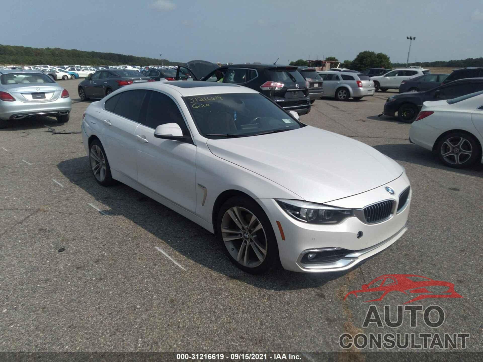 BMW 4 SERIES 2018 - WBA4J3C55JBG91197