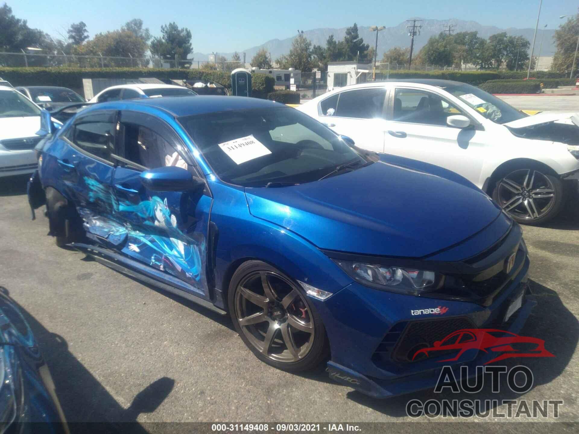 HONDA CIVIC HATCHBACK 2017 - SHHFK7H45HU403570
