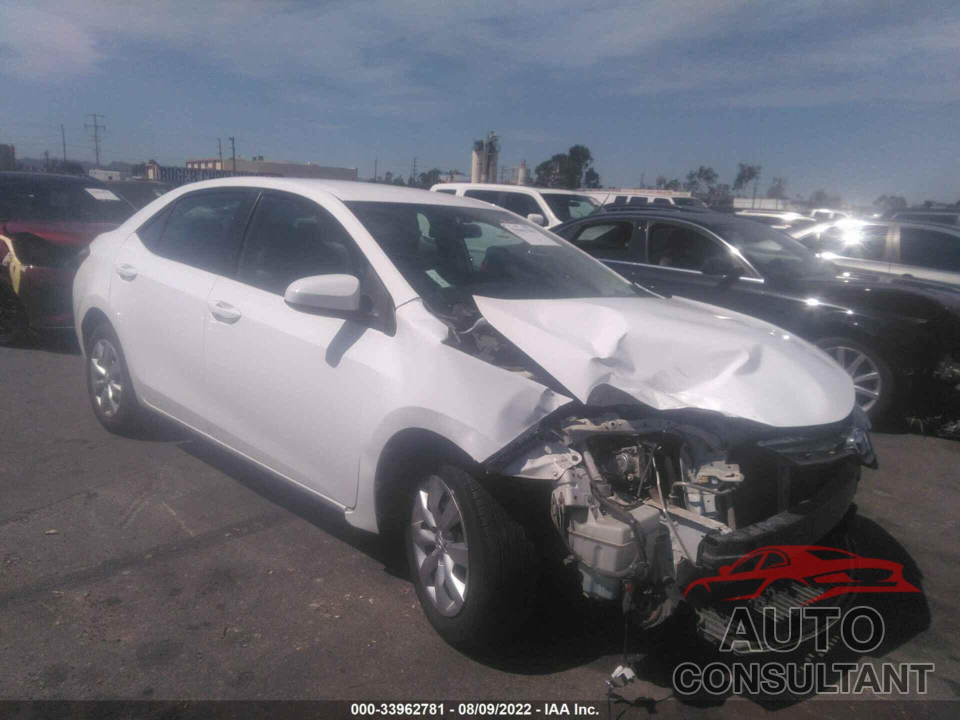 TOYOTA COROLLA 2016 - 2T1BURHE9GC507724