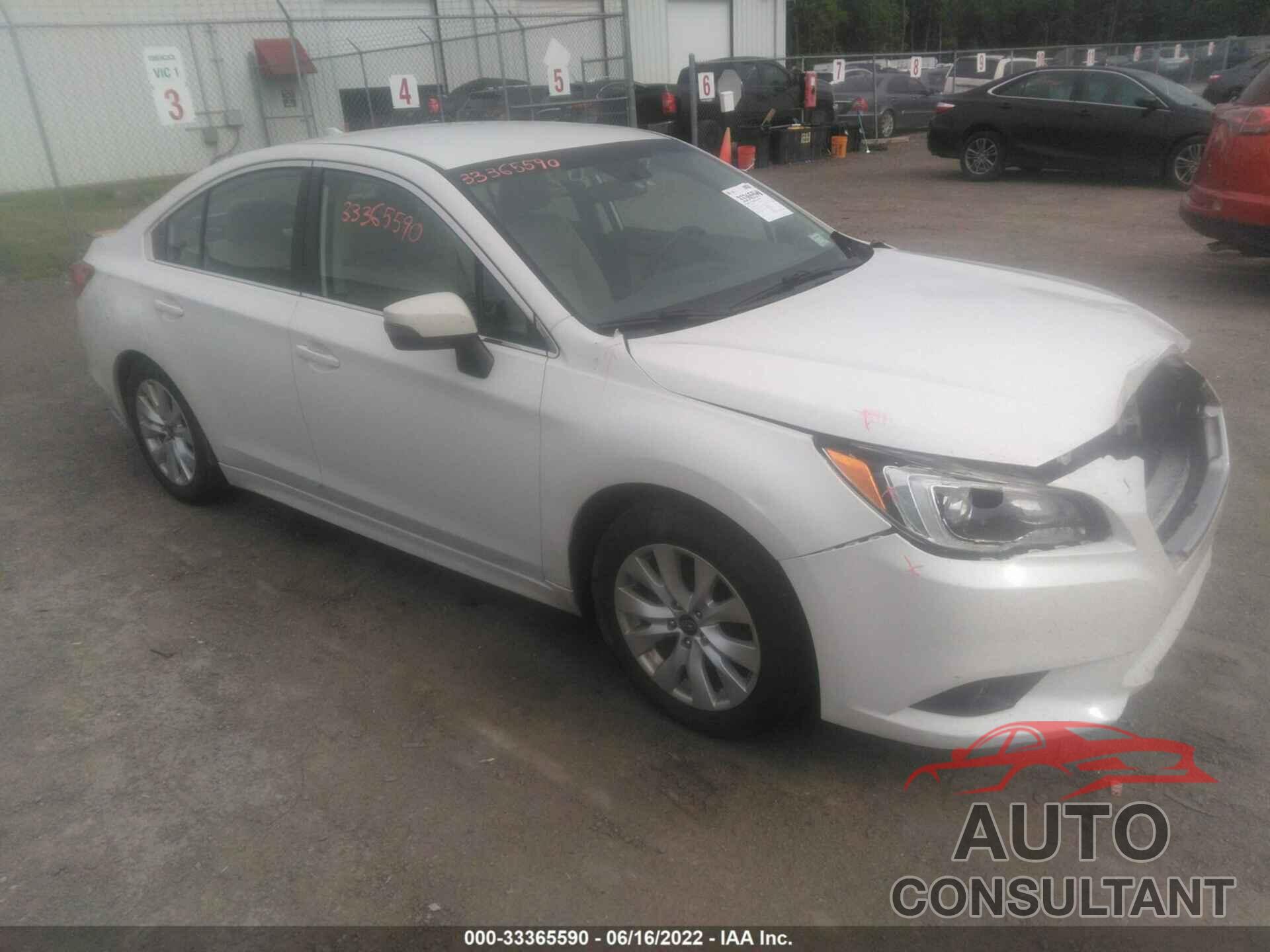 SUBARU LEGACY 2016 - 4S3BNAF69G3029016