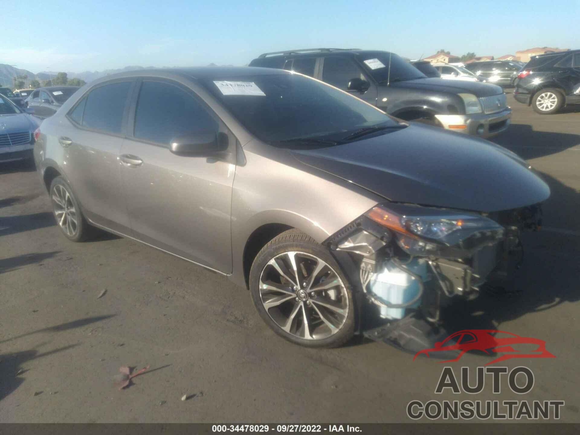 TOYOTA COROLLA 2018 - 2T1BURHE8JC017430