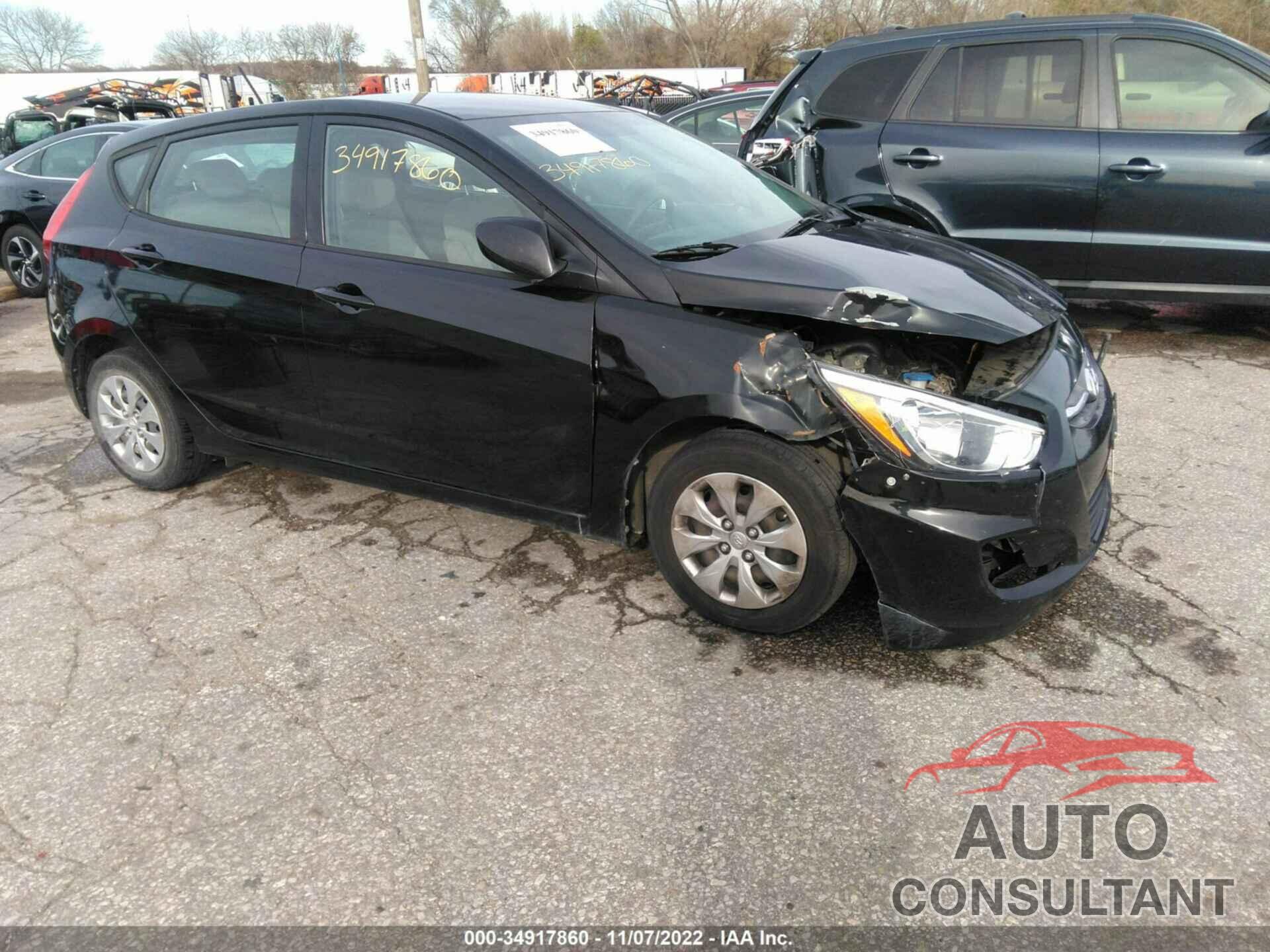 HYUNDAI ACCENT 2017 - KMHCT5AEXHU362185