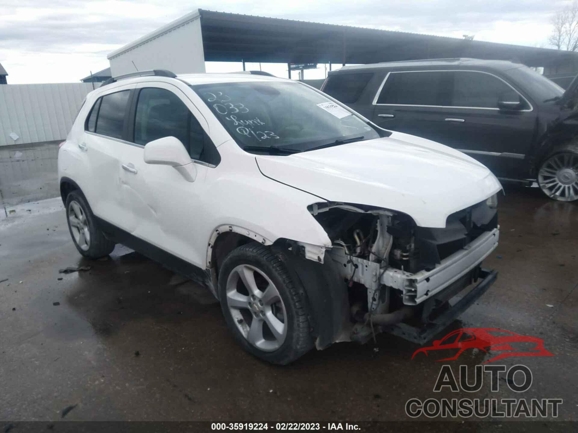 CHEVROLET TRAX 2016 - 3GNCJMSB0GL160660