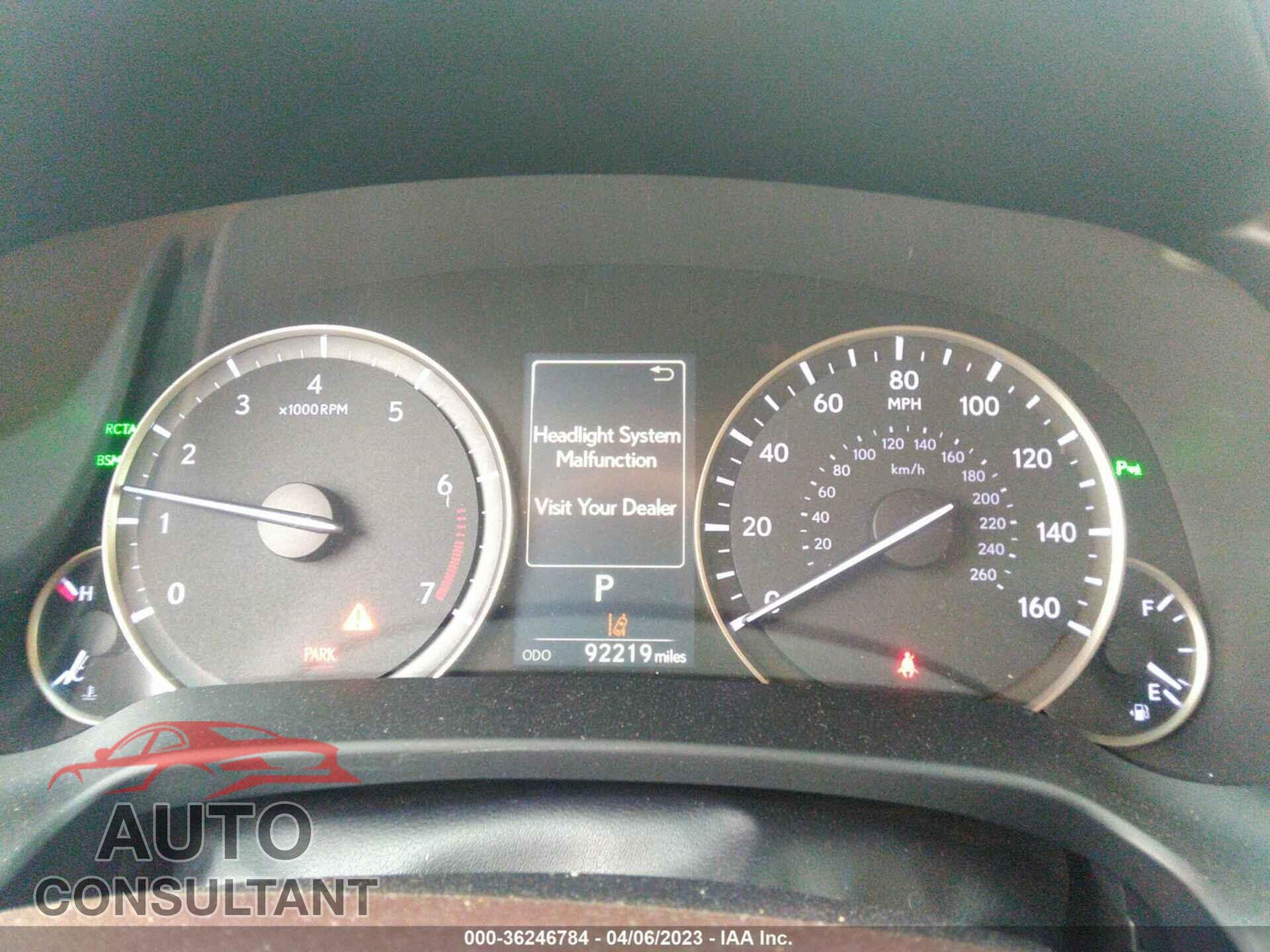 LEXUS RX 2019 - 2T2ZZMCA5KC124018