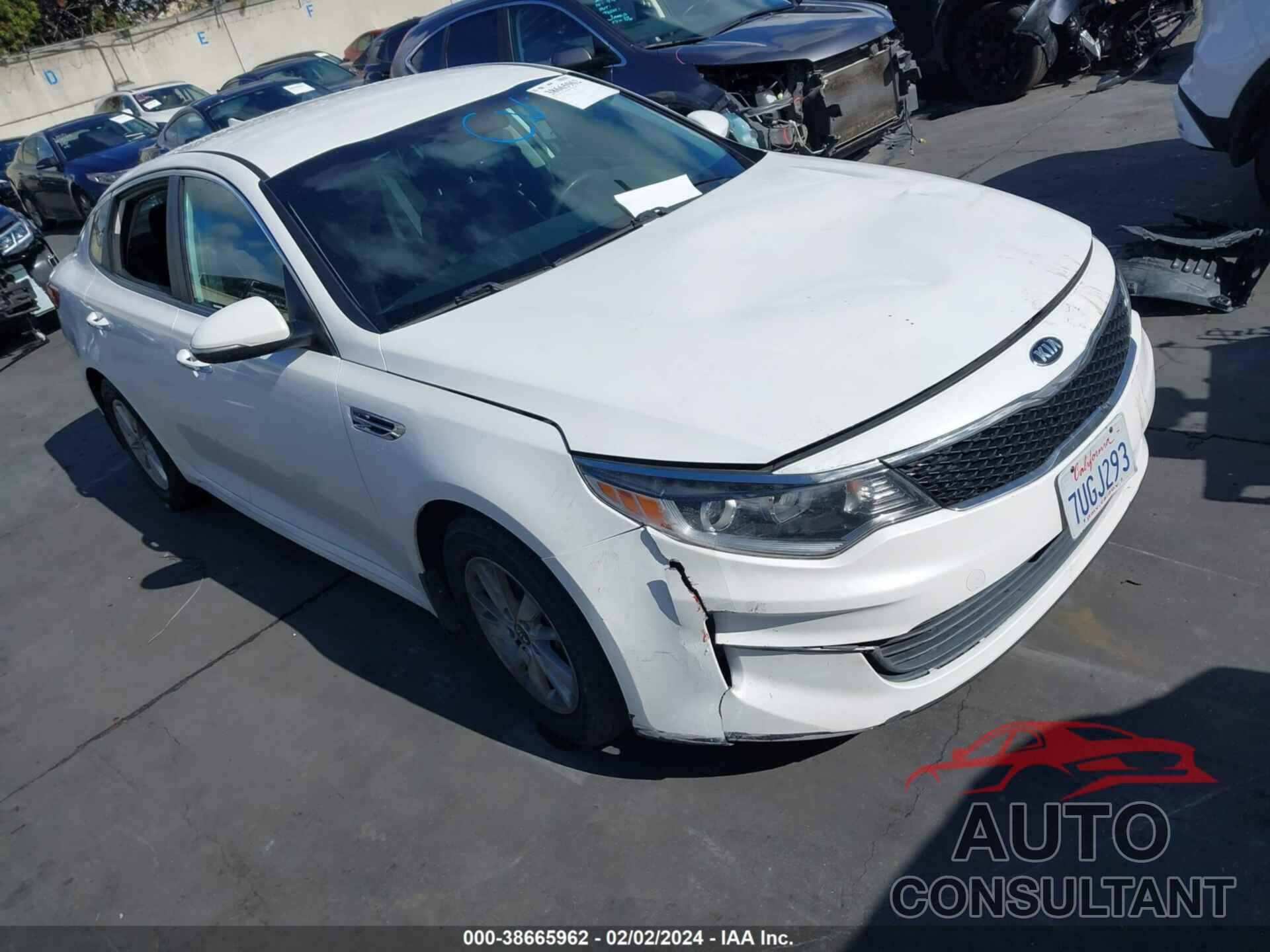 KIA OPTIMA 2016 - KNAGT4L39G5088396